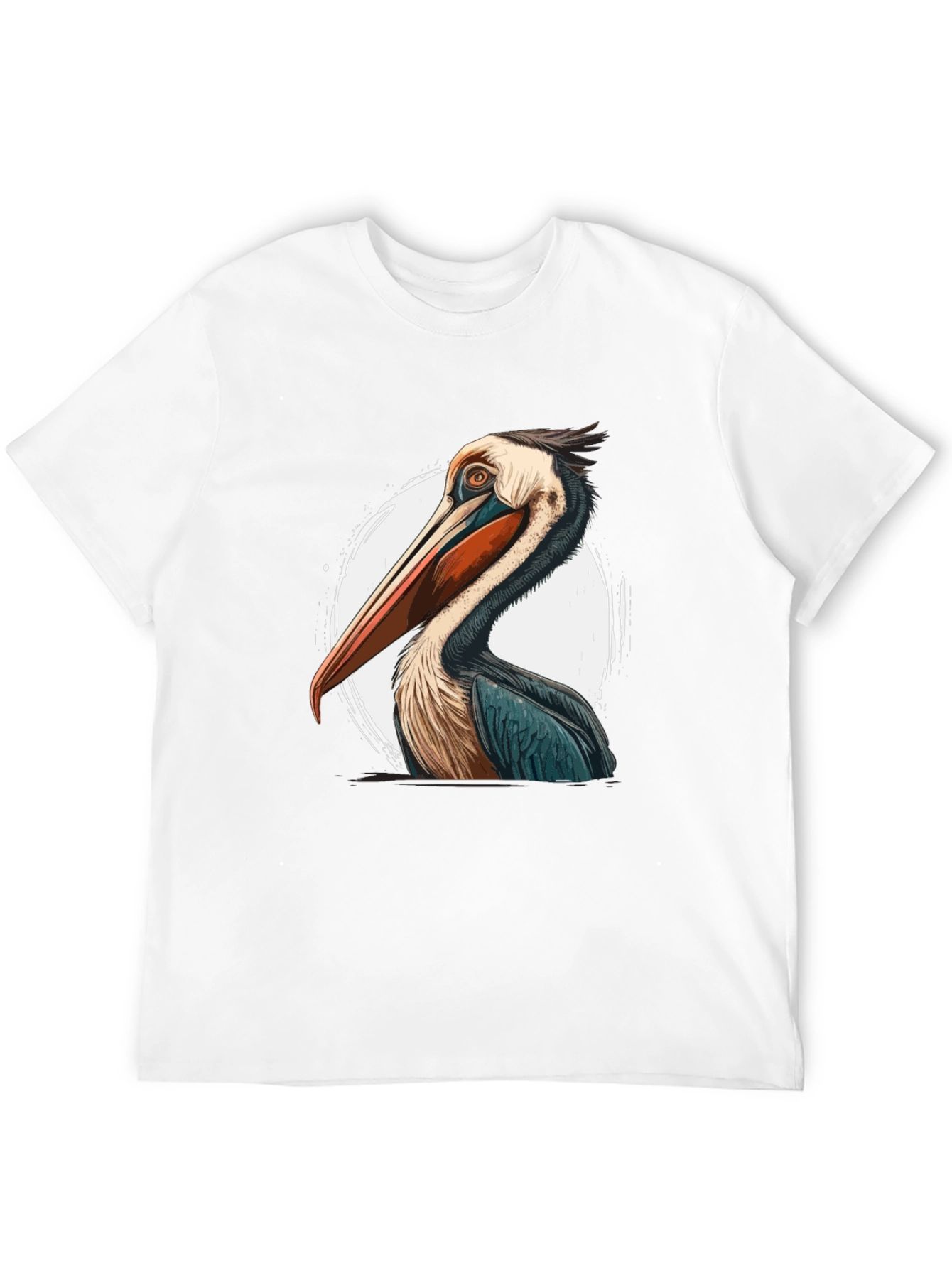 Black Pelican Graphic Tee - Unique Bird Design view 12