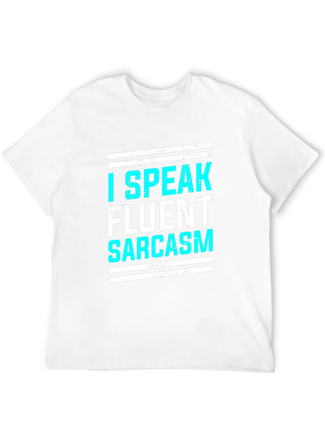 Black I Speak Fluent Sarcasm Graphic T-Shirt view 12