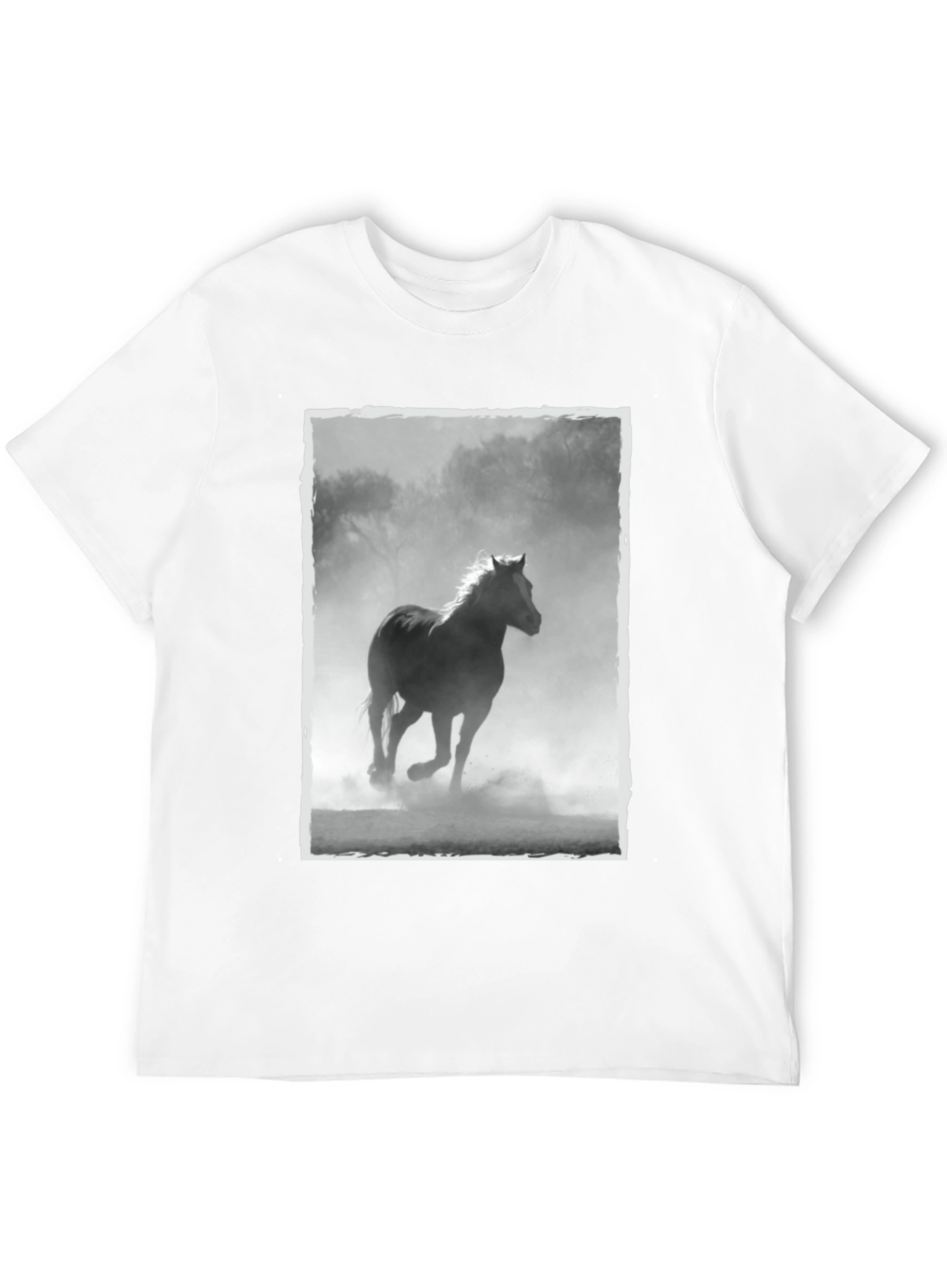 Black Black Horse T-Shirt - Equestrian Style view 12