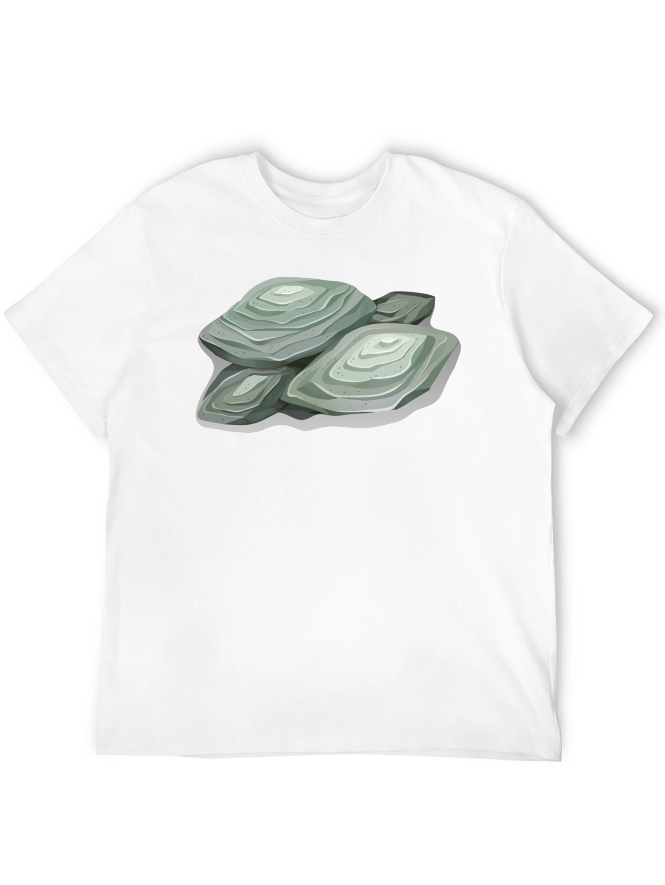 Black Stacked Stone Graphic Tee - Comfort Fit view 12