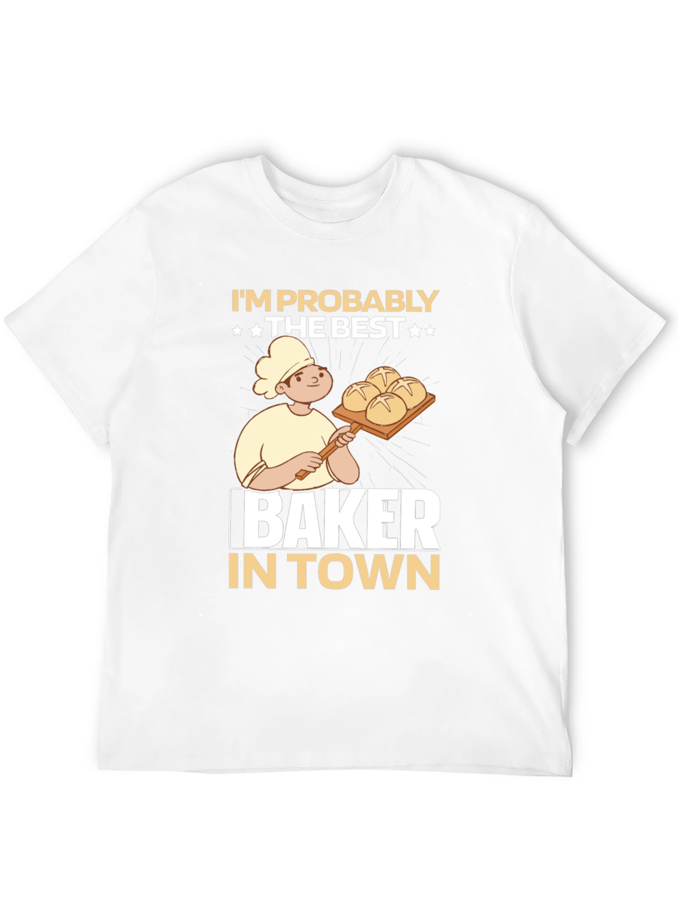 Black Best Baker in Town Graphic T-Shirt view 12