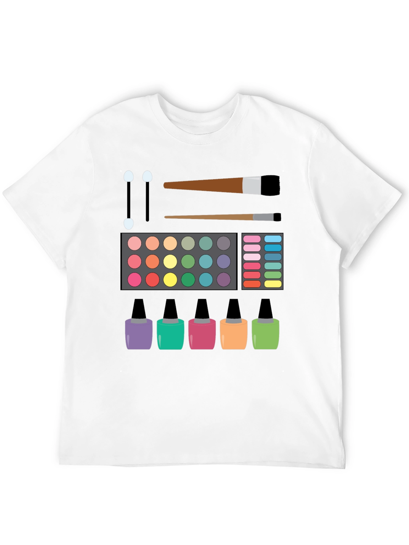 Black Makeup Artist T-Shirt | Cosmetic Lover Tee view 12