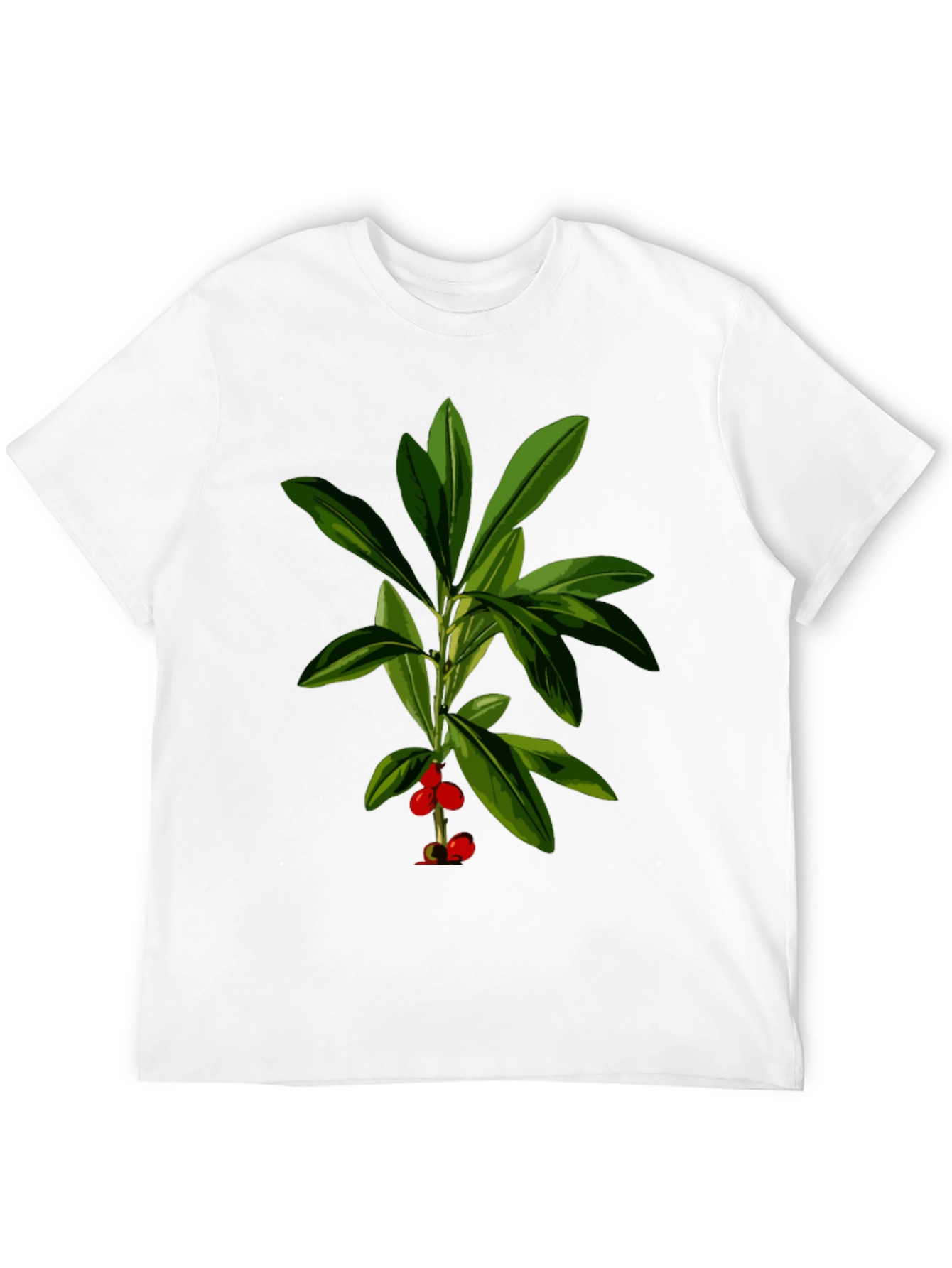 Black Botanical Print Black T-Shirt view 12