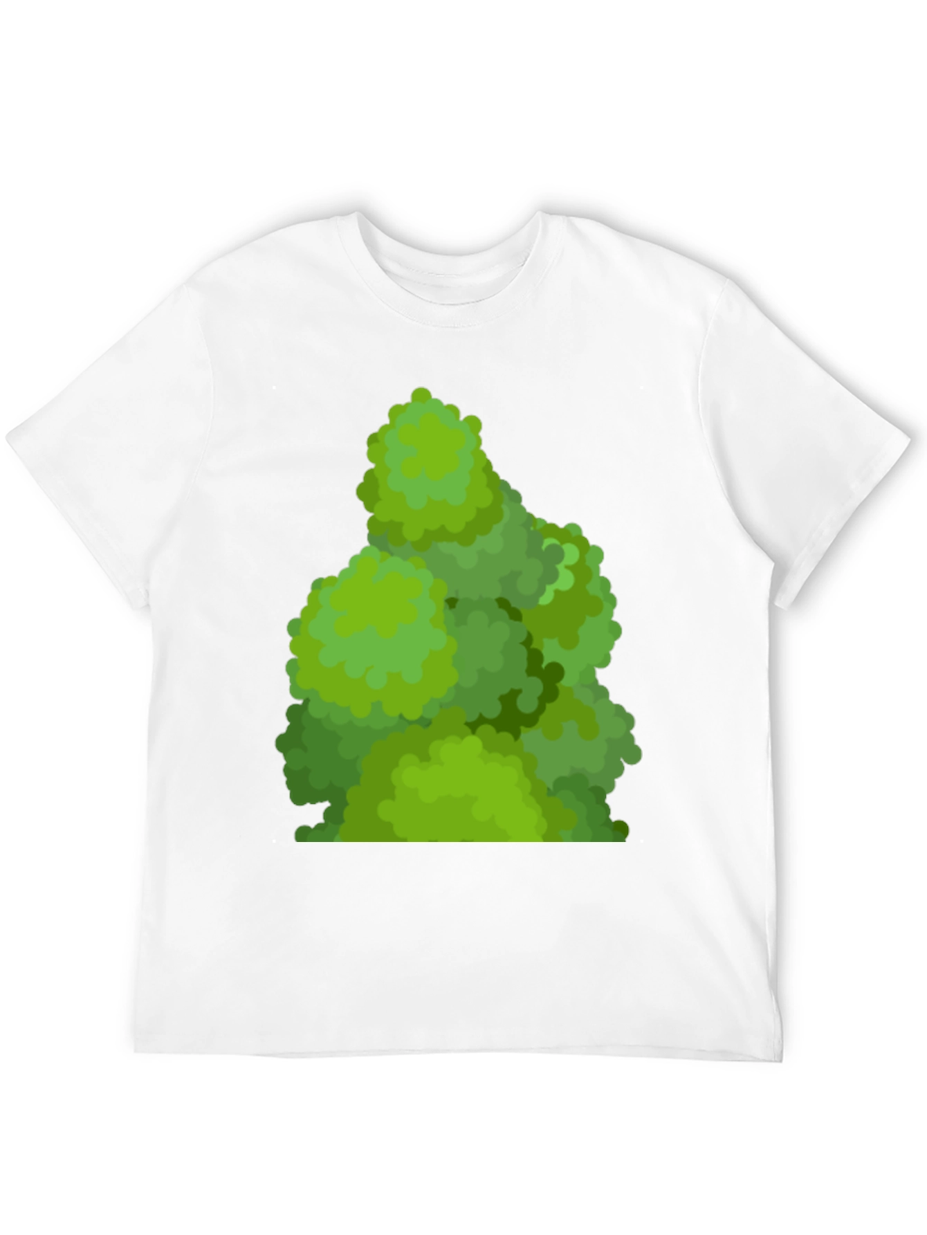 Black Green Bush Tee - Nature Inspired Graphic T-Shirt view 12