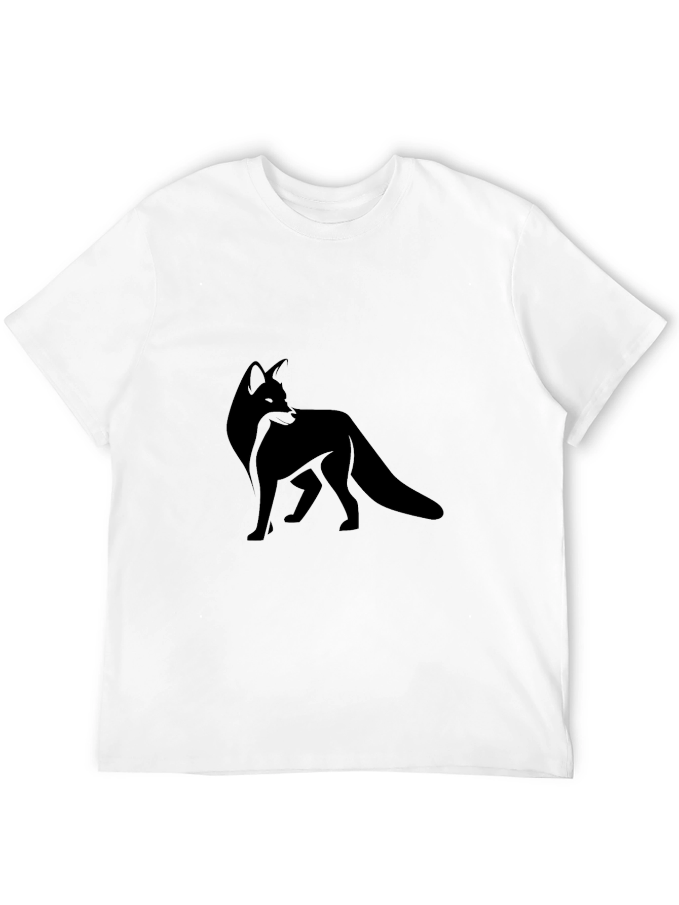 Black Black Fox Graphic Tee - Modern Style view 12