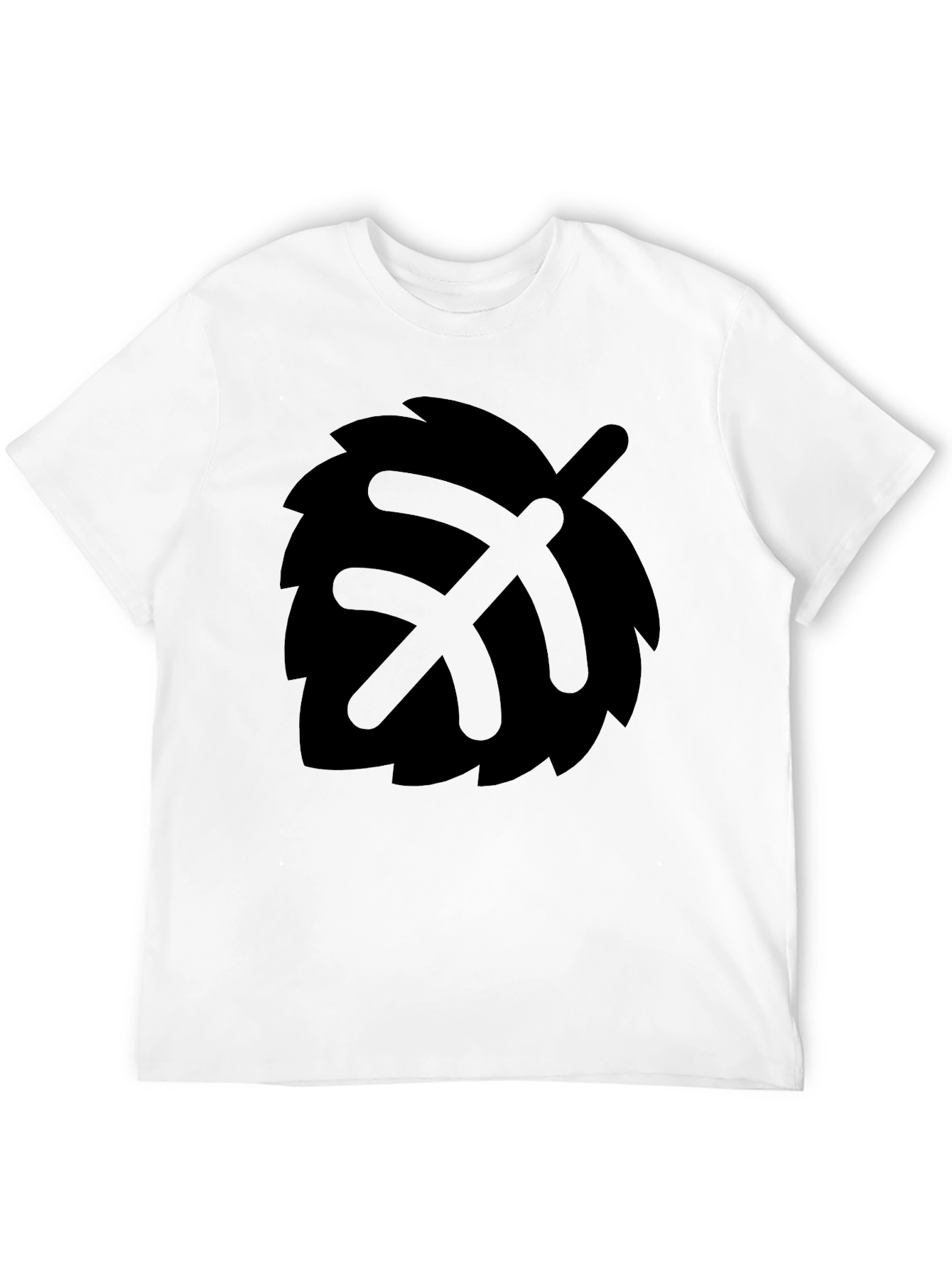 Black Leaf & Pickaxe Graphic Tee - Black Cotton Comfort view 12