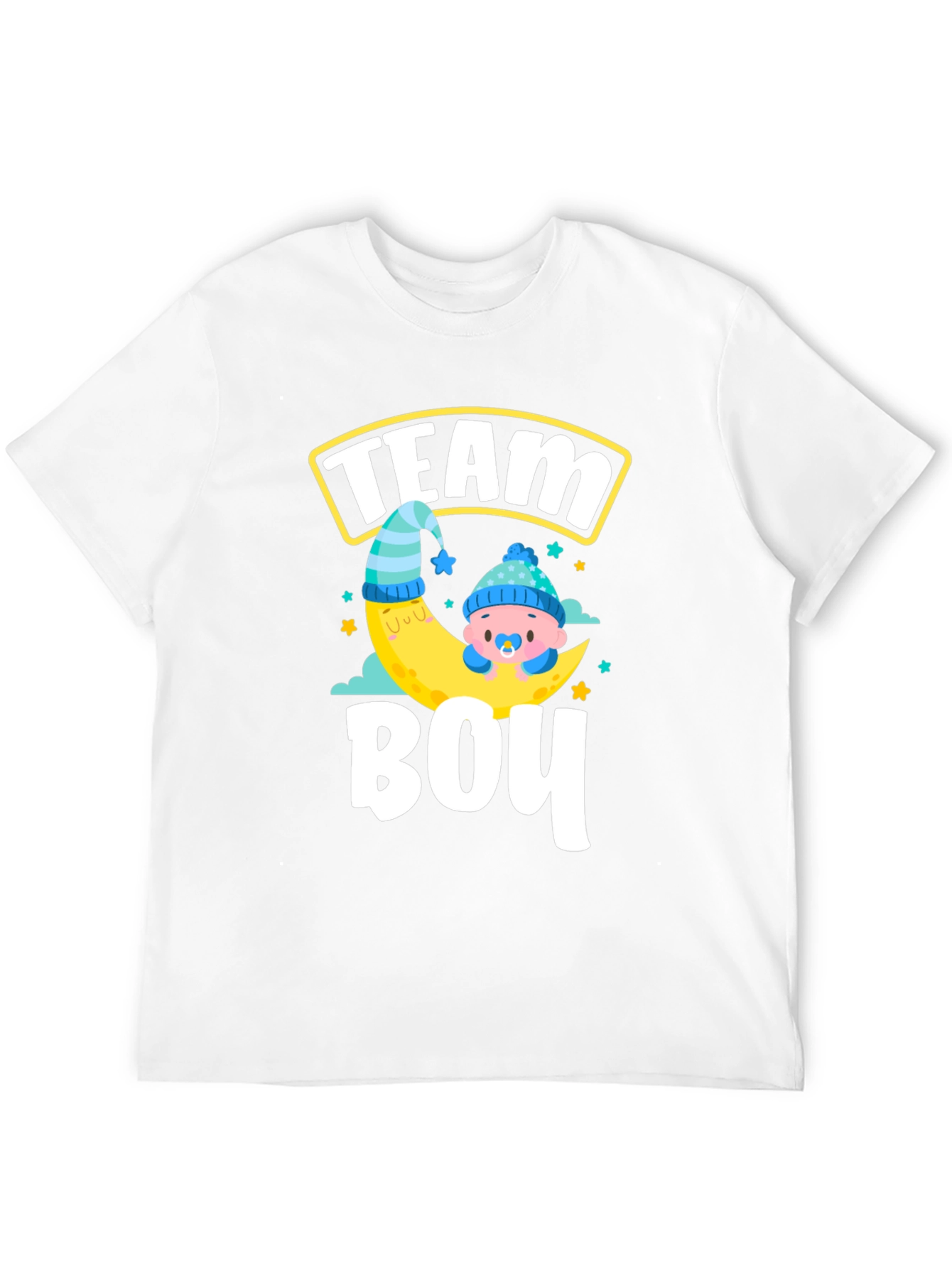 Black Team Boy Gender Reveal T-Shirt view 12