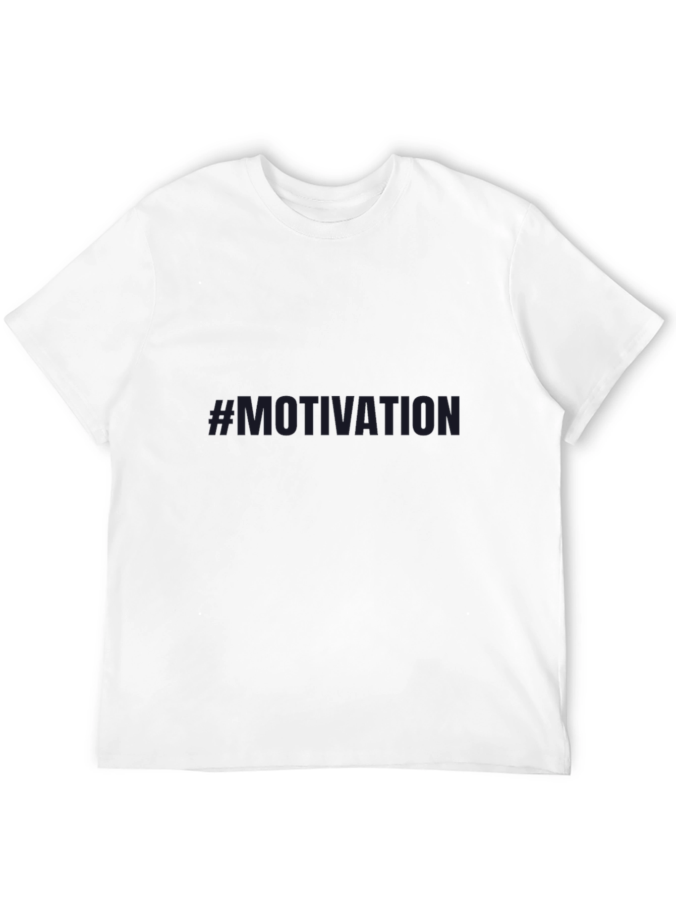 Black Motivation Men's Tee - Black Crew Neck T-Shirt view 12