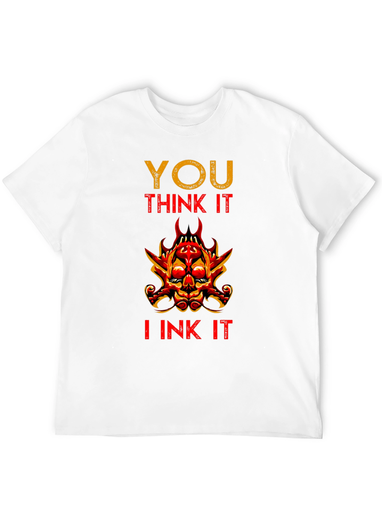 Black You Think It, I Ink It Graphic Tee - Unique Tattoo Artist T-Shirt view 12