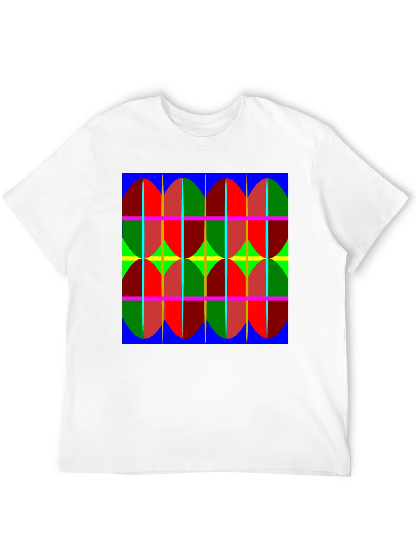 Black Abstract Pattern Tee: Bold, Modern Design T-Shirt view 12