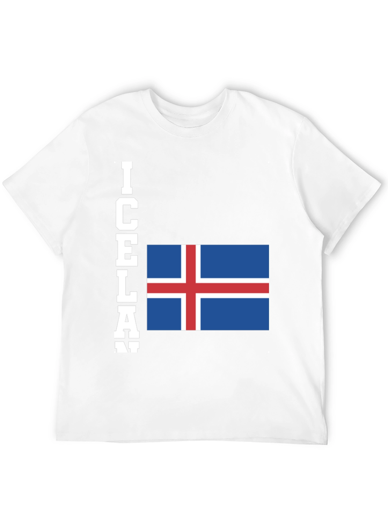 Black Iceland Flag T-Shirt - Black Graphic Tee view 12