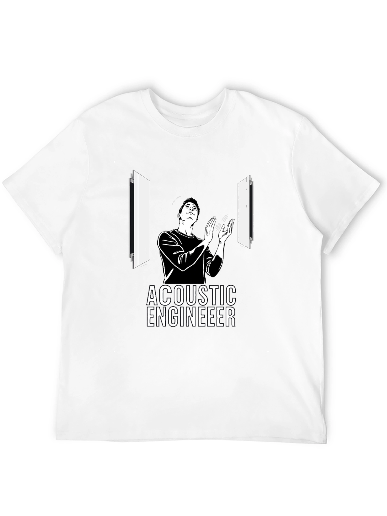 Acoustic Engineer Graphic T-Shirt - Black - 12