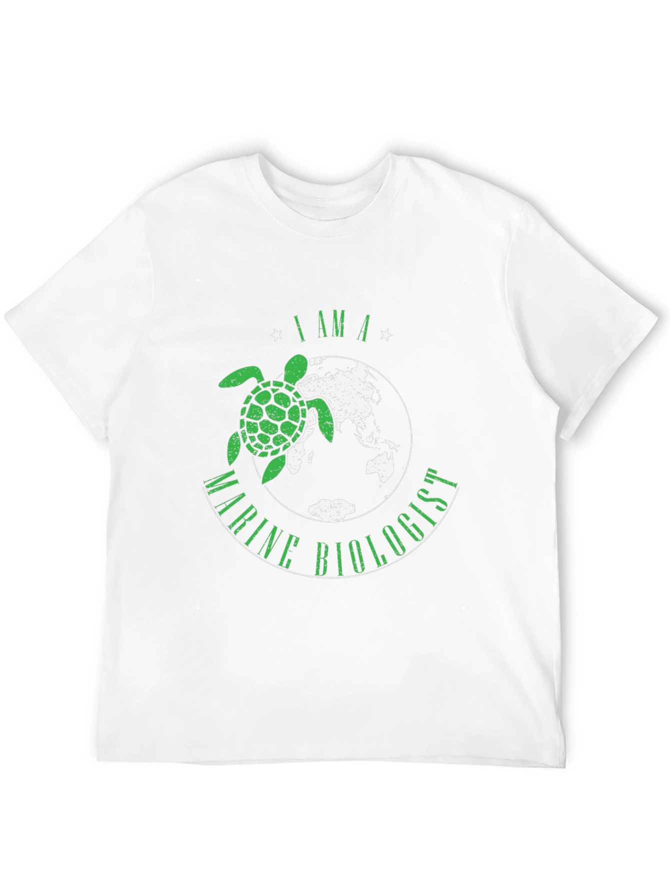 Black Marine Biologist Turtle Graphic T-Shirt view 12