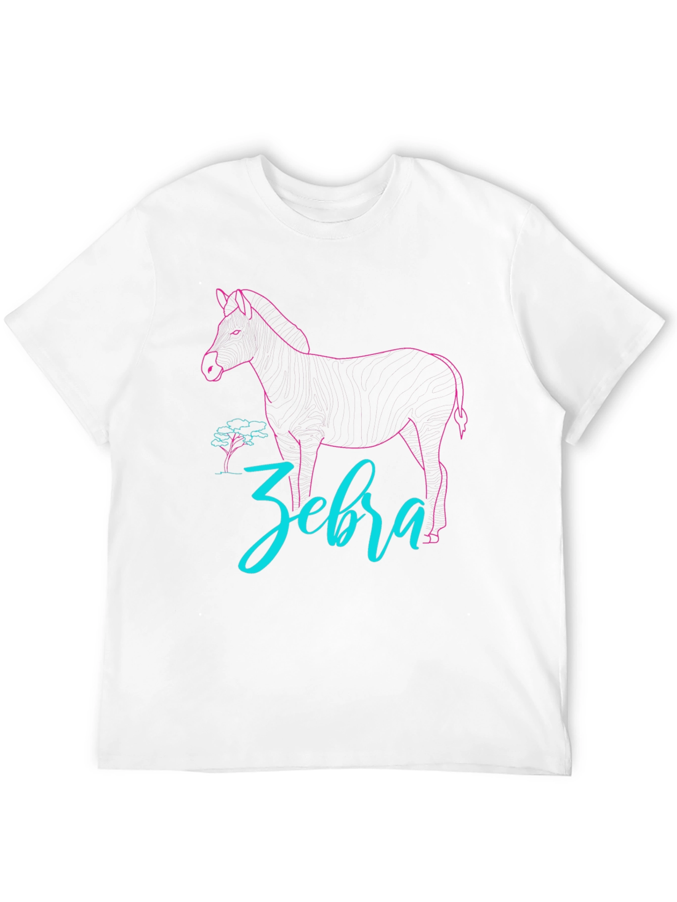 Black Zebra Graphic Tee - Cool Animal Design view 12