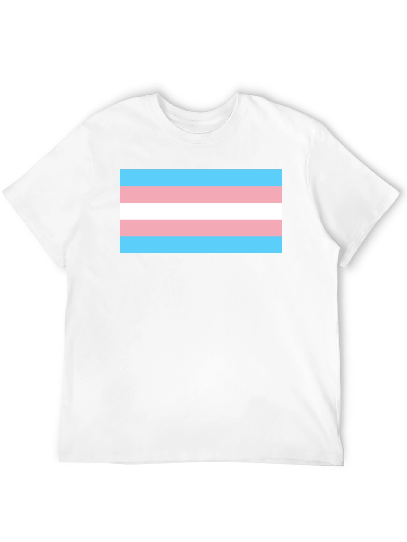 Black Transgender Pride Flag T-Shirt - Black Tee view 12