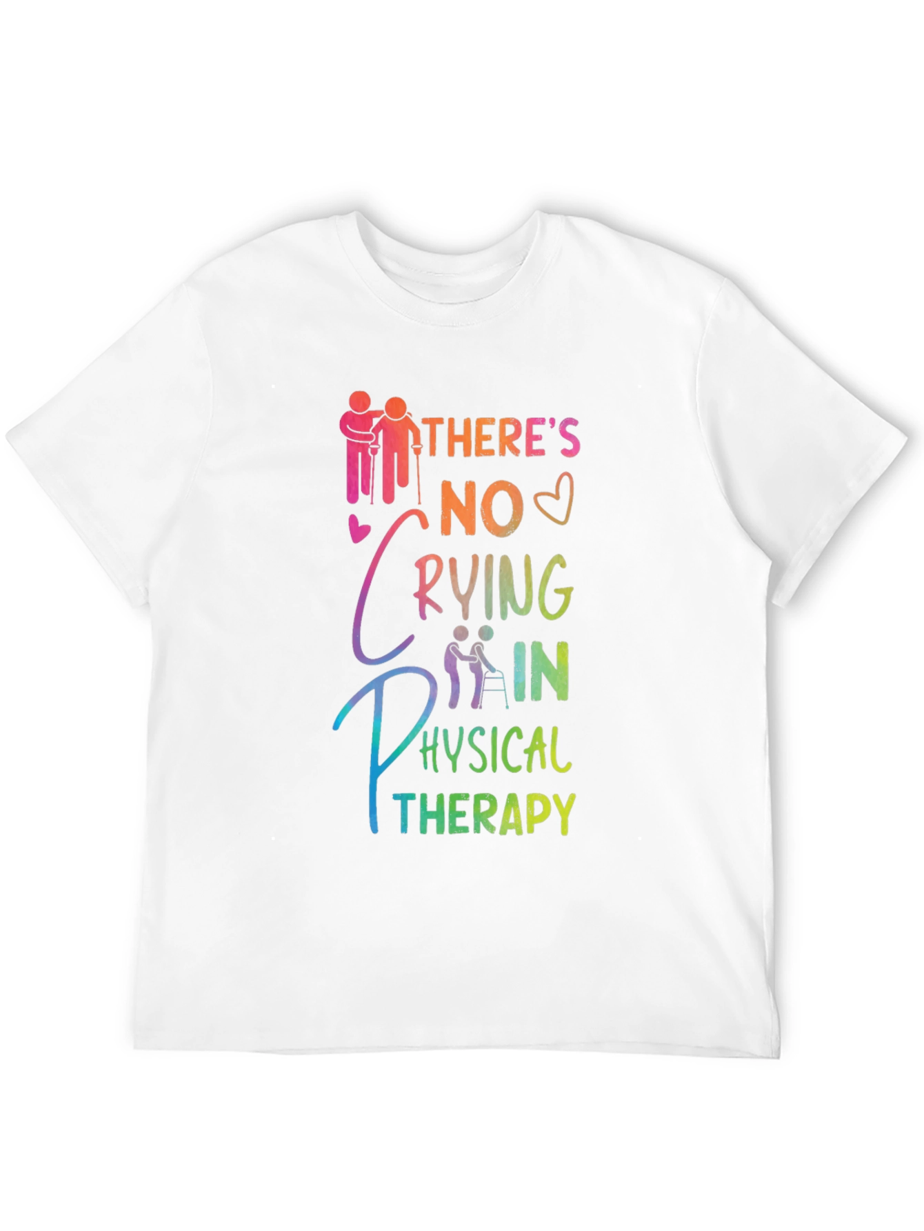 Black Physical Therapy T-Shirt - No Crying view 12
