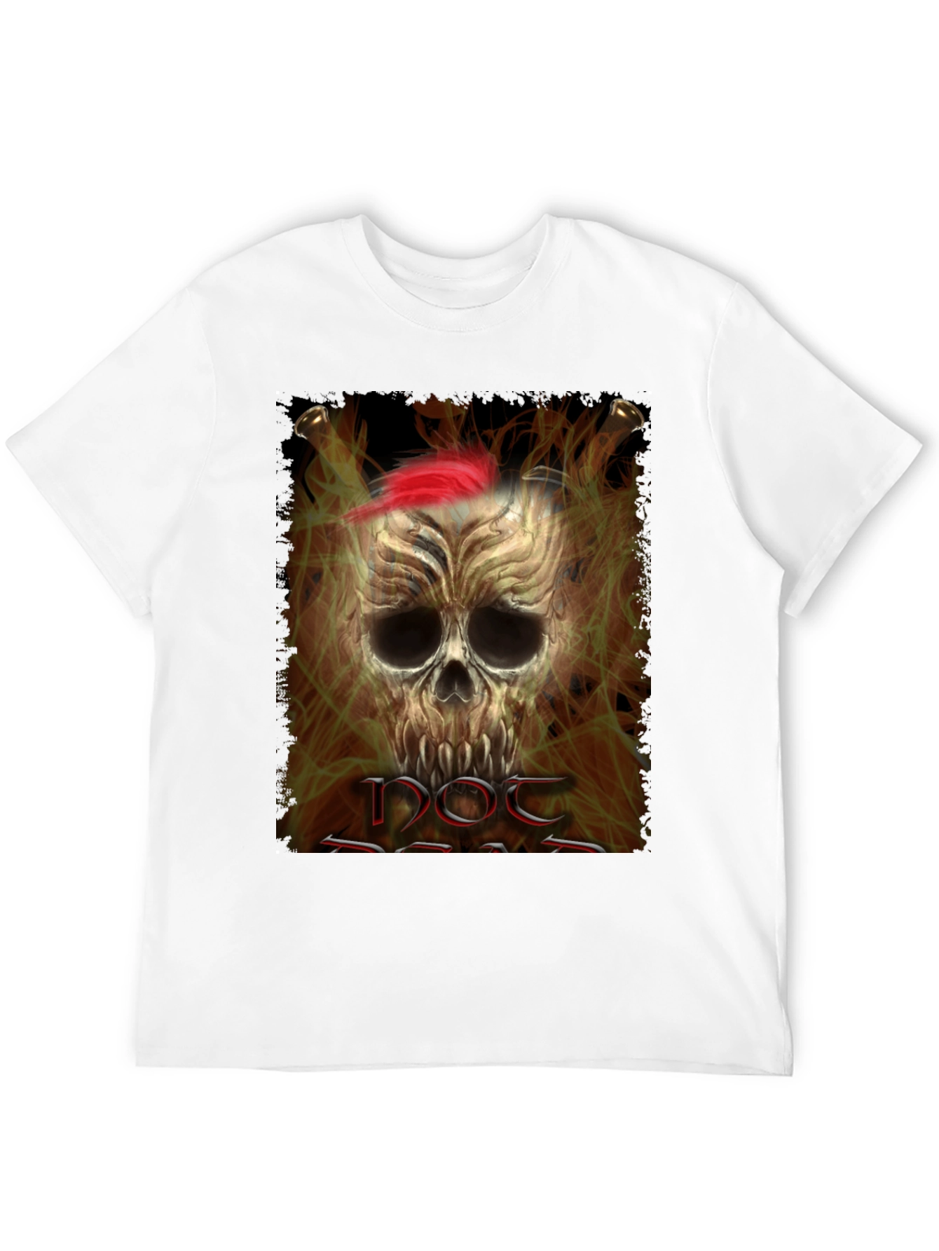 Black Skull Pirate Graphic Tee - Black Cotton T-Shirt view 12