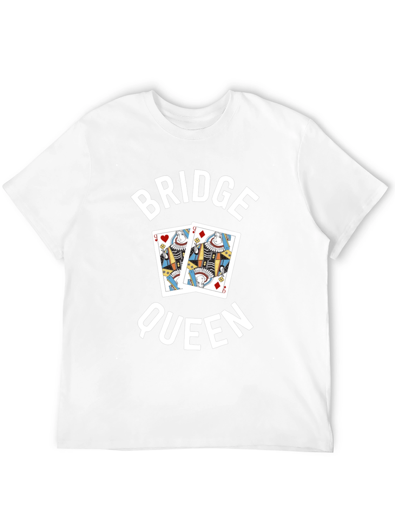 Black Bridge Queen T-Shirt - Card Game Player Tee view 12