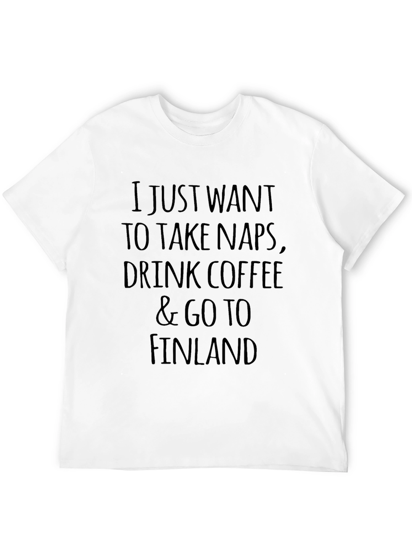 Black Funny Finland Lover T-Shirt - Naps Coffee Finland view 12