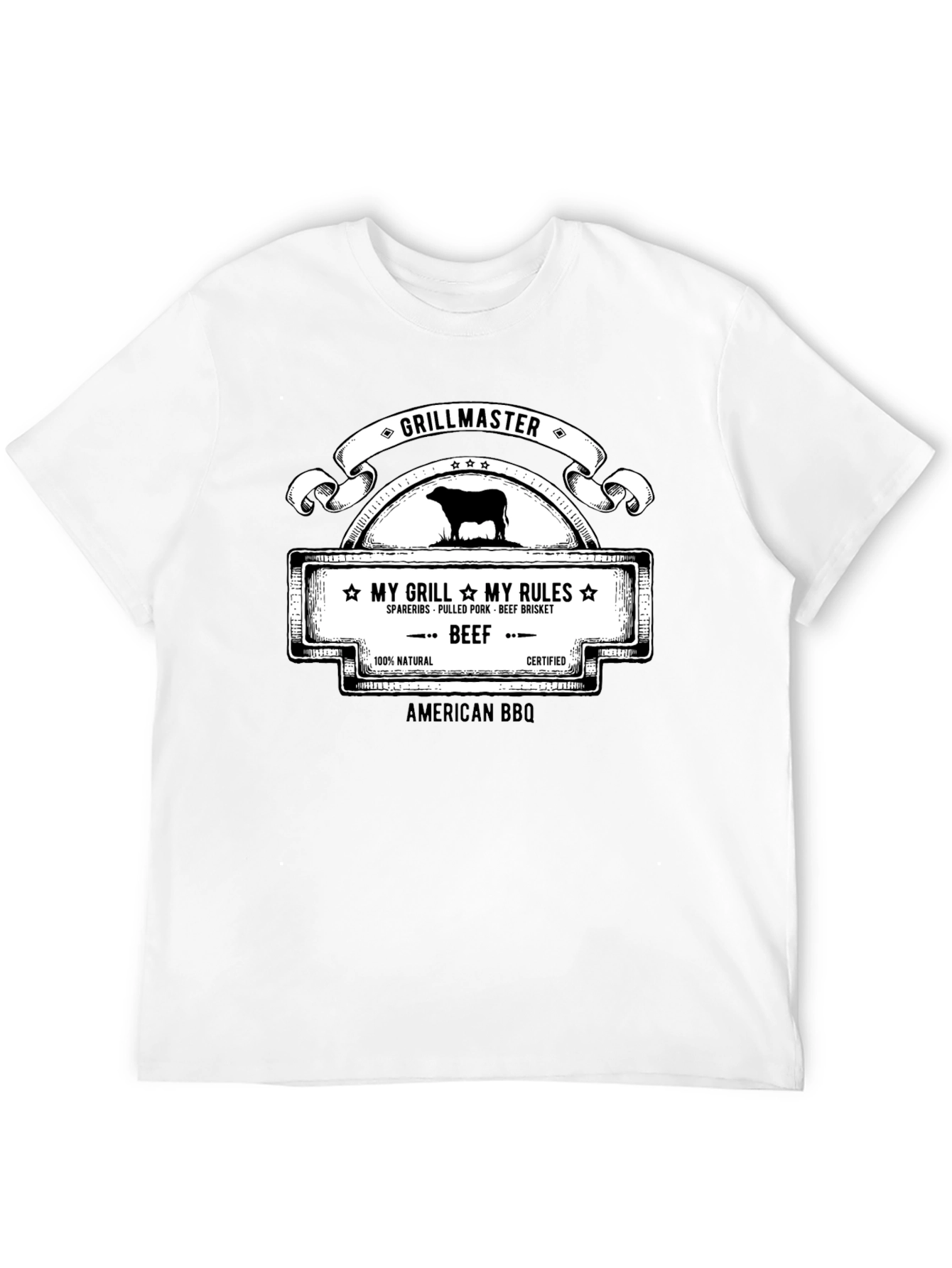 Grillmaster BBQ T-Shirt - My Grill My Rules - 12