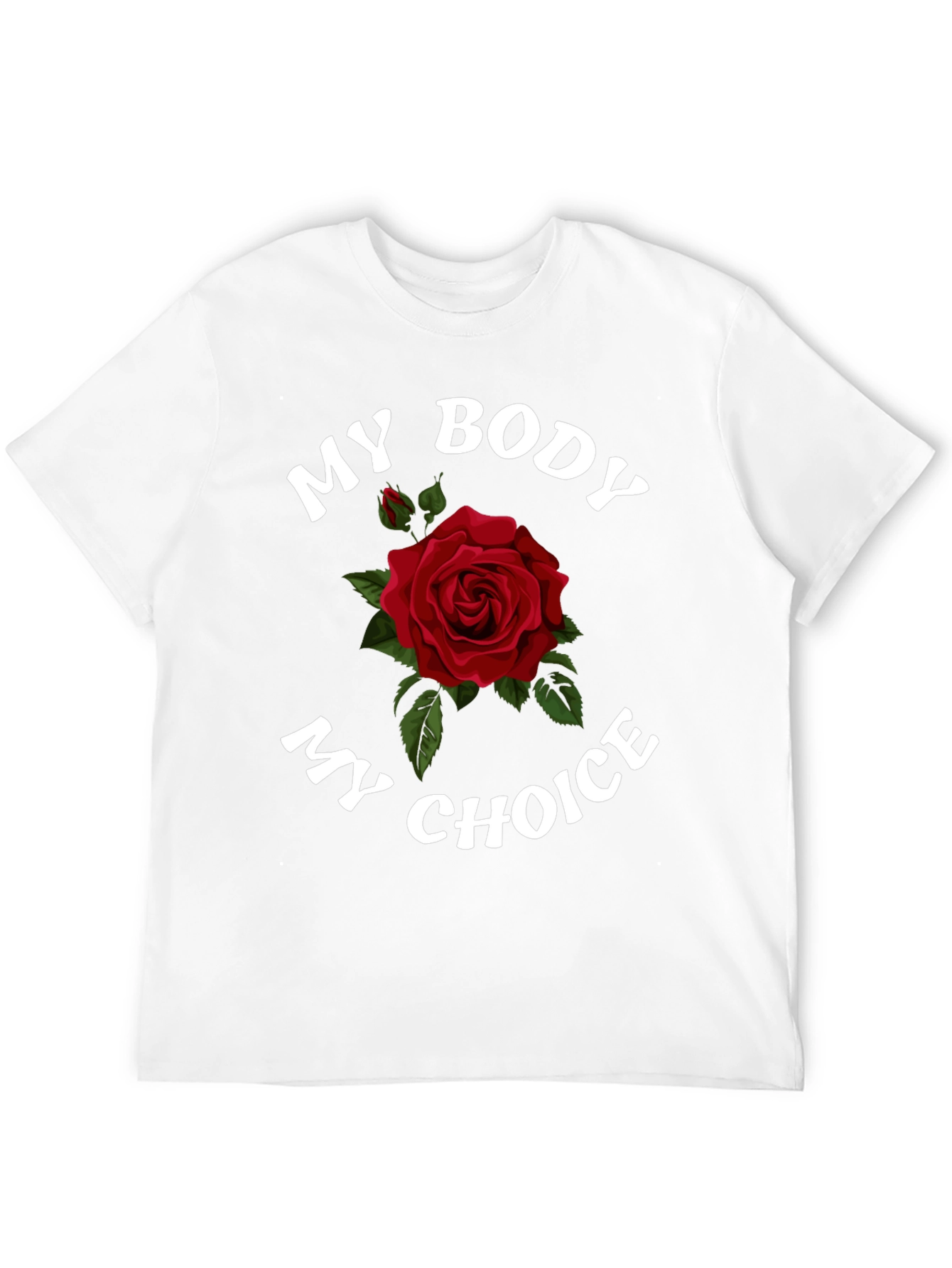 Black My Body My Choice Rose Graphic T-Shirt view 12