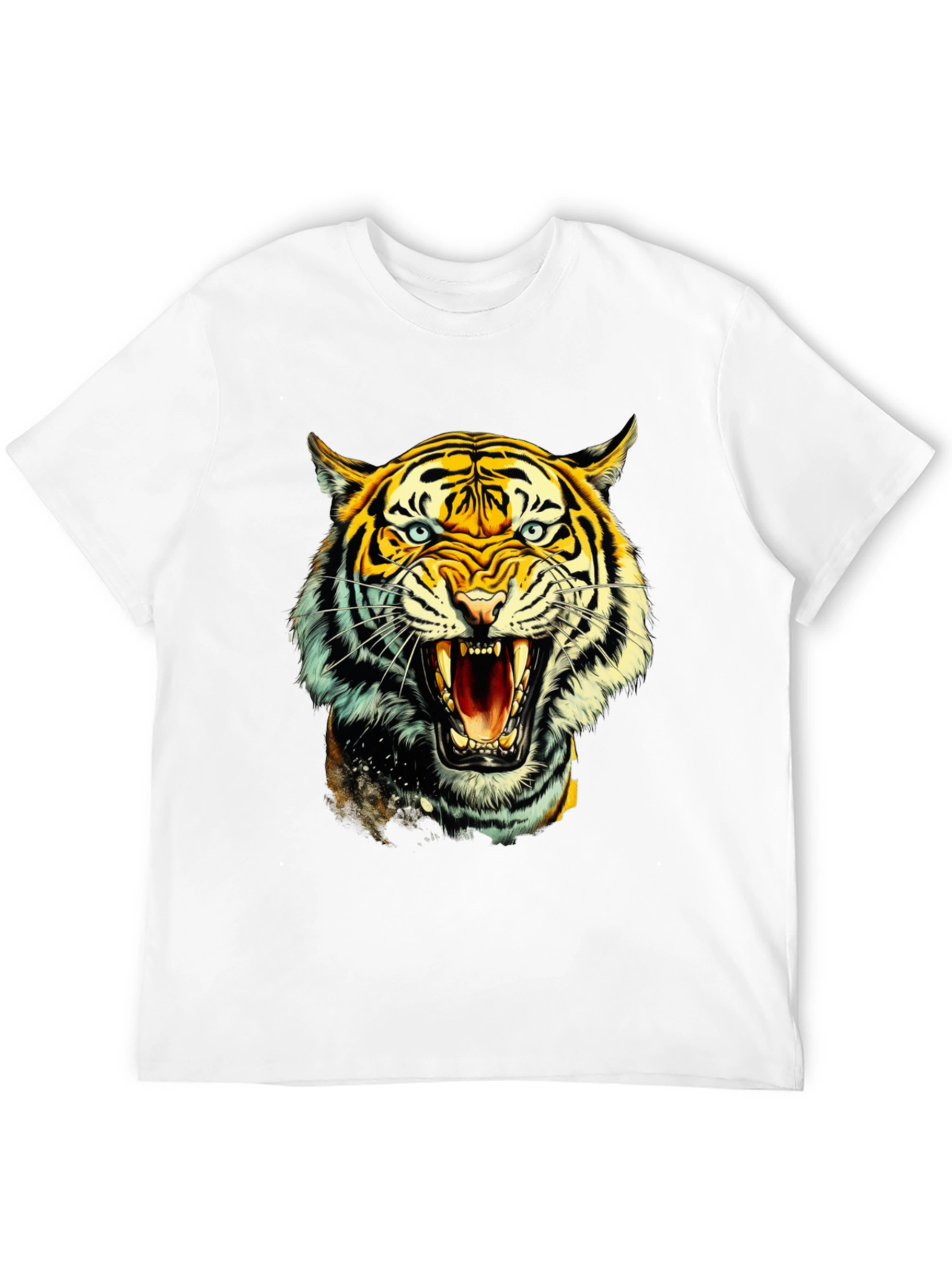Black Roaring Tiger Graphic Tee - Bold & Fierce view 12