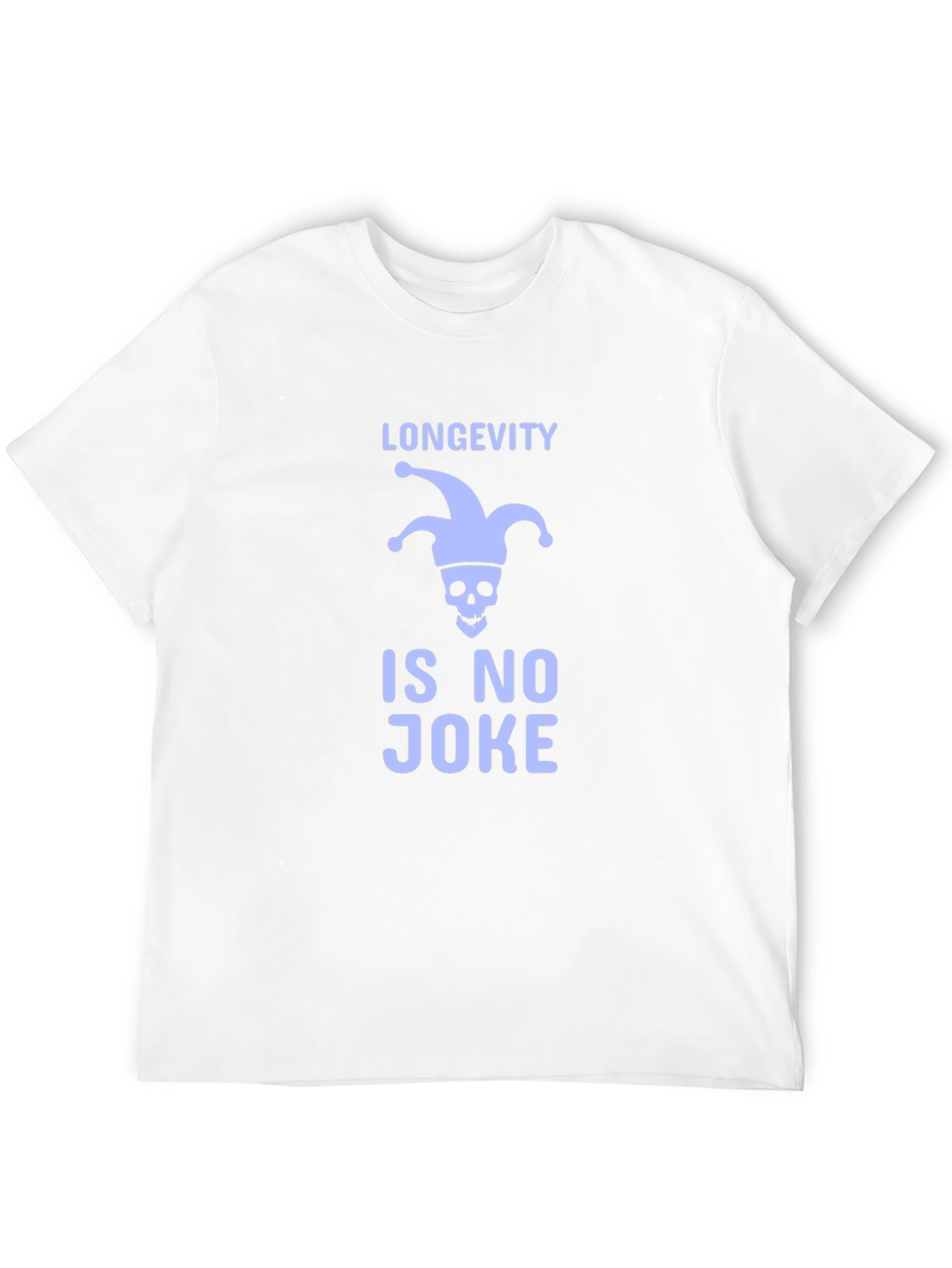 Black Longevity Is No Joke T-Shirt - Funny Skull Graphic Tee view 12