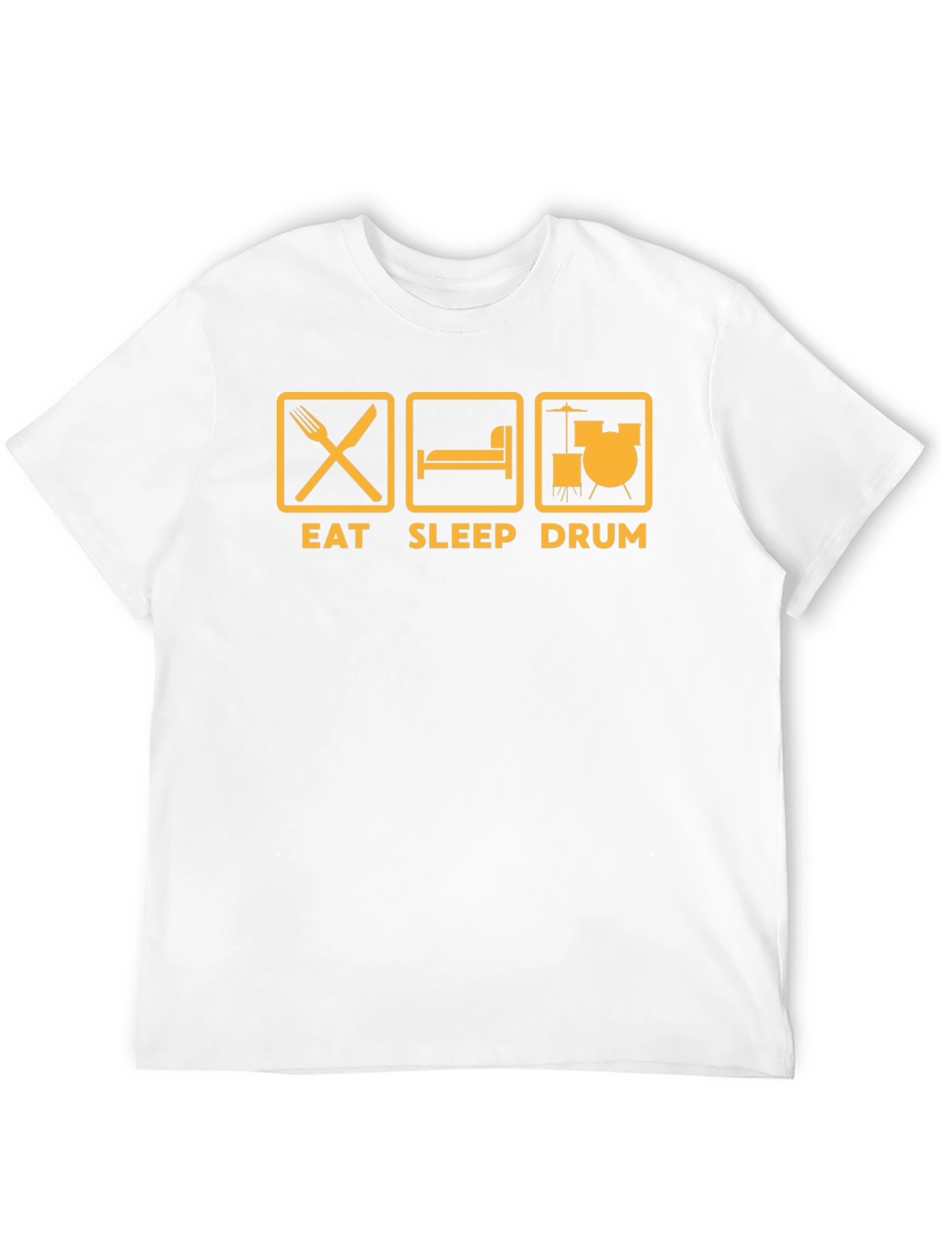 Black Eat Sleep Drum Black T-Shirt view 12