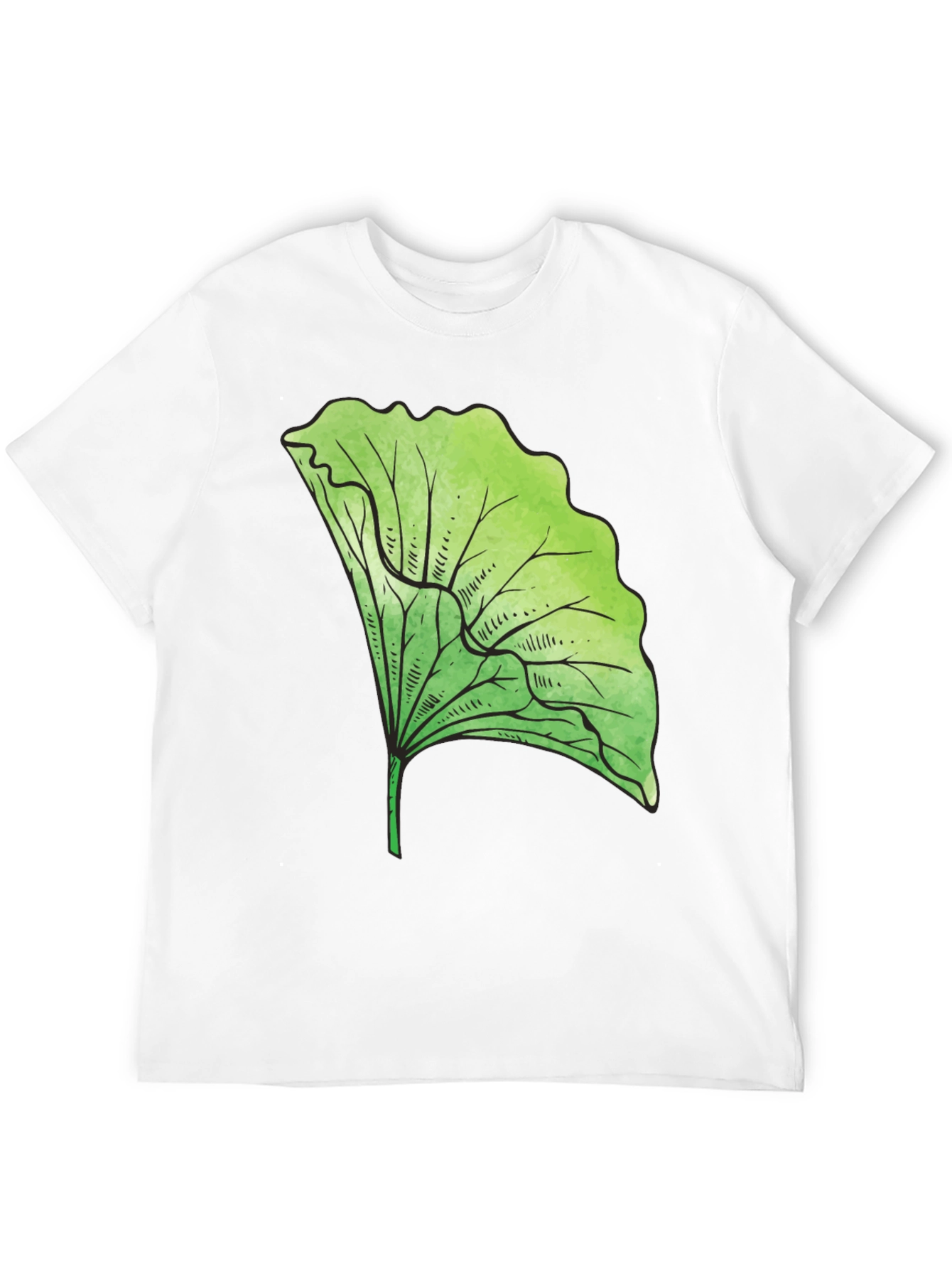Black Lettuce Leaf Graphic Tee - Fresh Style! view 12