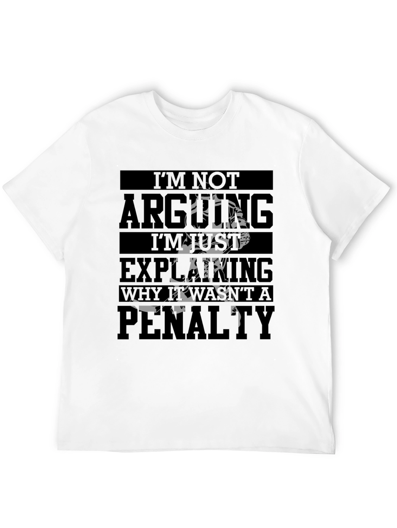 Black Hockey Penalty Funny Graphic T-Shirt view 12