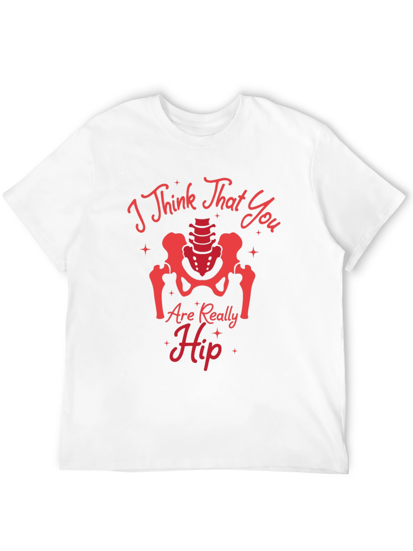 Black Funny Anatomy "Hip" Black Graphic T-Shirt view 12