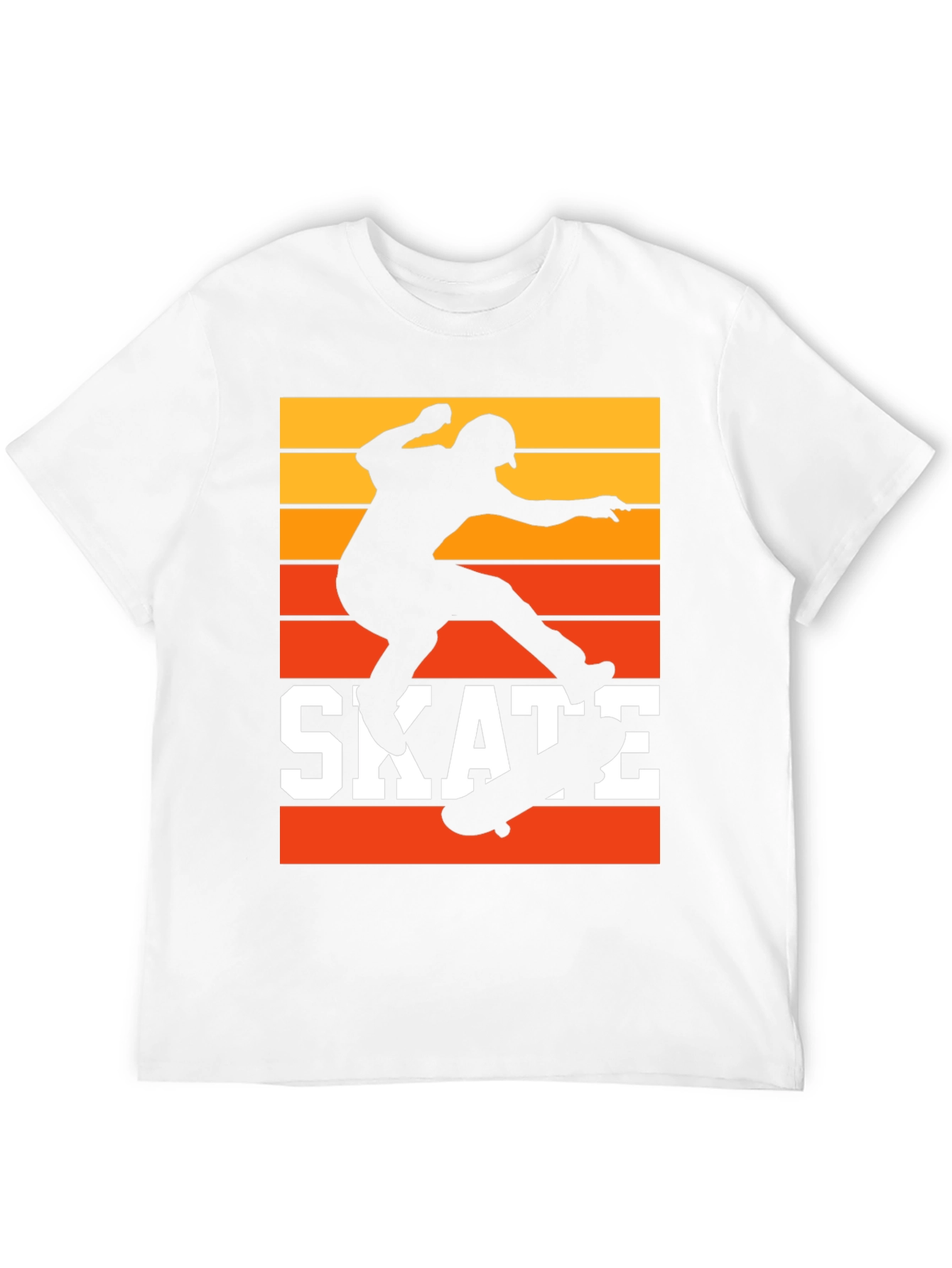 Black Retro Skate T-Shirt - Cool Skater Design view 12