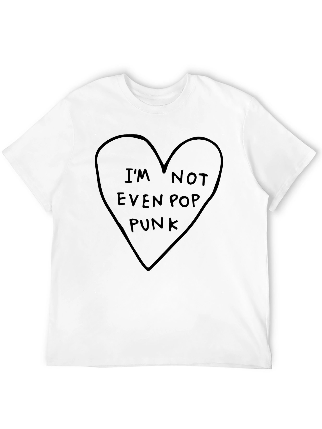 Black I'm Not Even Pop Punk Graphic T-Shirt view 12