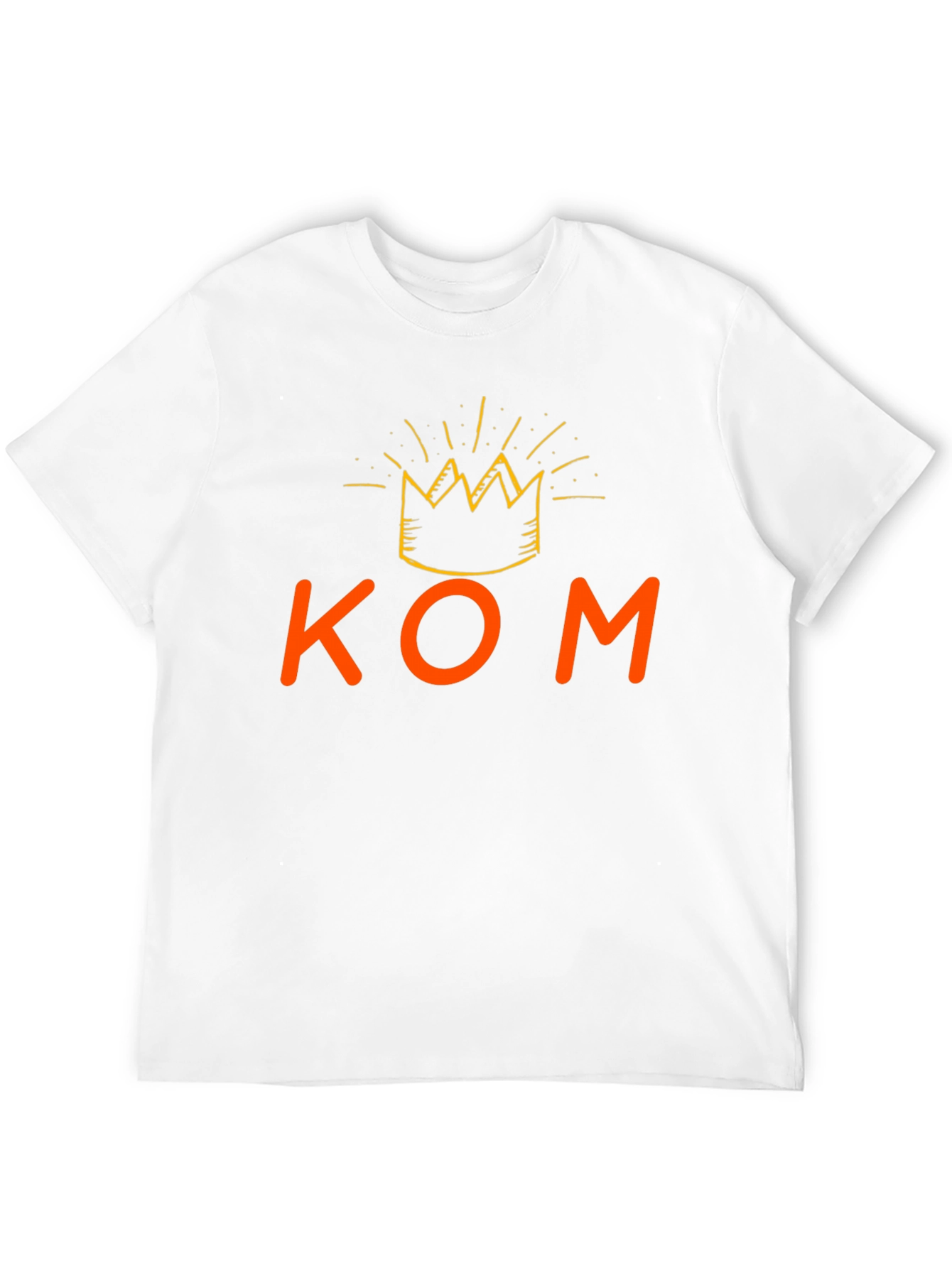 Black KOM King T-Shirt - Crew Neck, Short Sleeve view 12