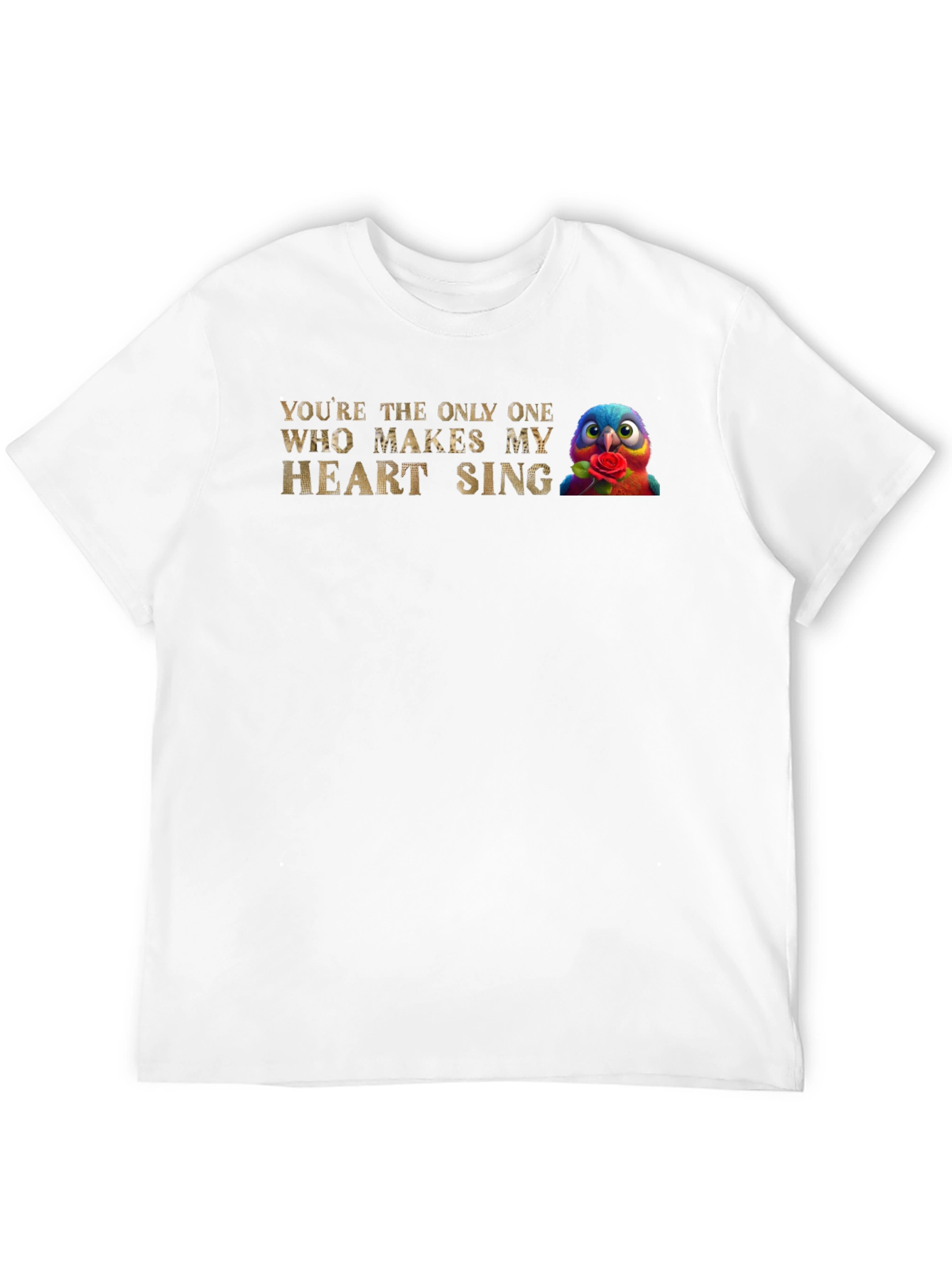 Black You're the Only One Makes My Heart Sing T-Shirt view 12