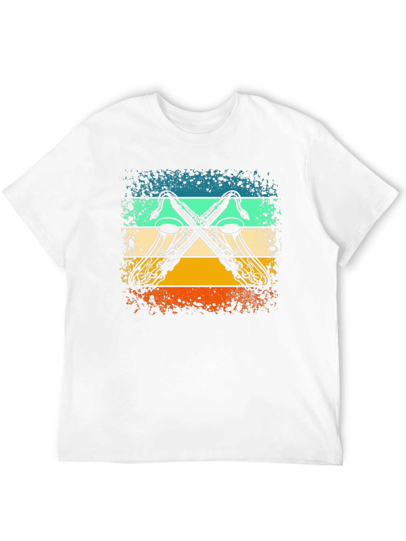 Black Retro Saxophone T-Shirt: Vintage Style Tee for Music Lovers view 12