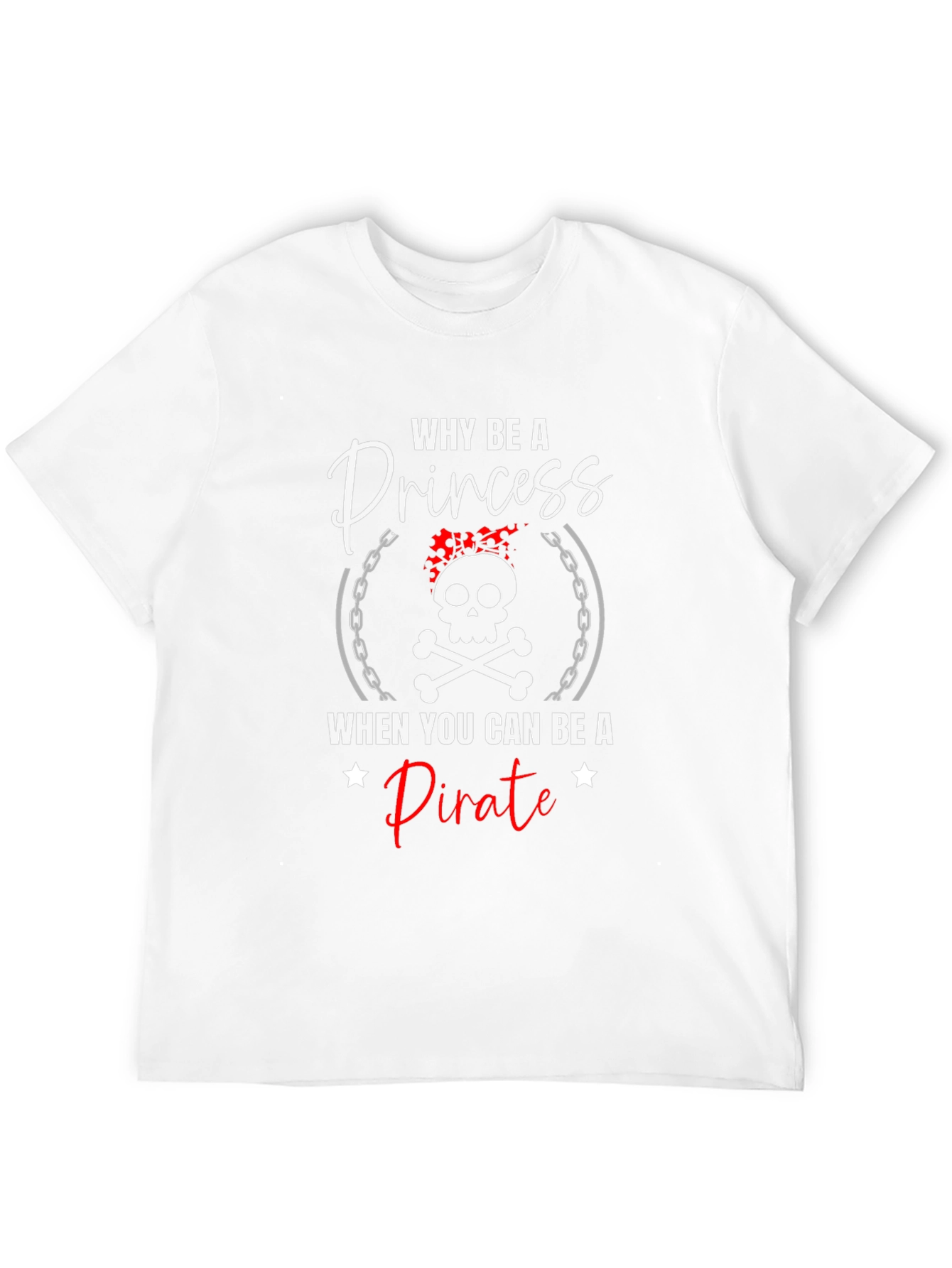 Black Why Be A Princess Pirate T-Shirt view 12