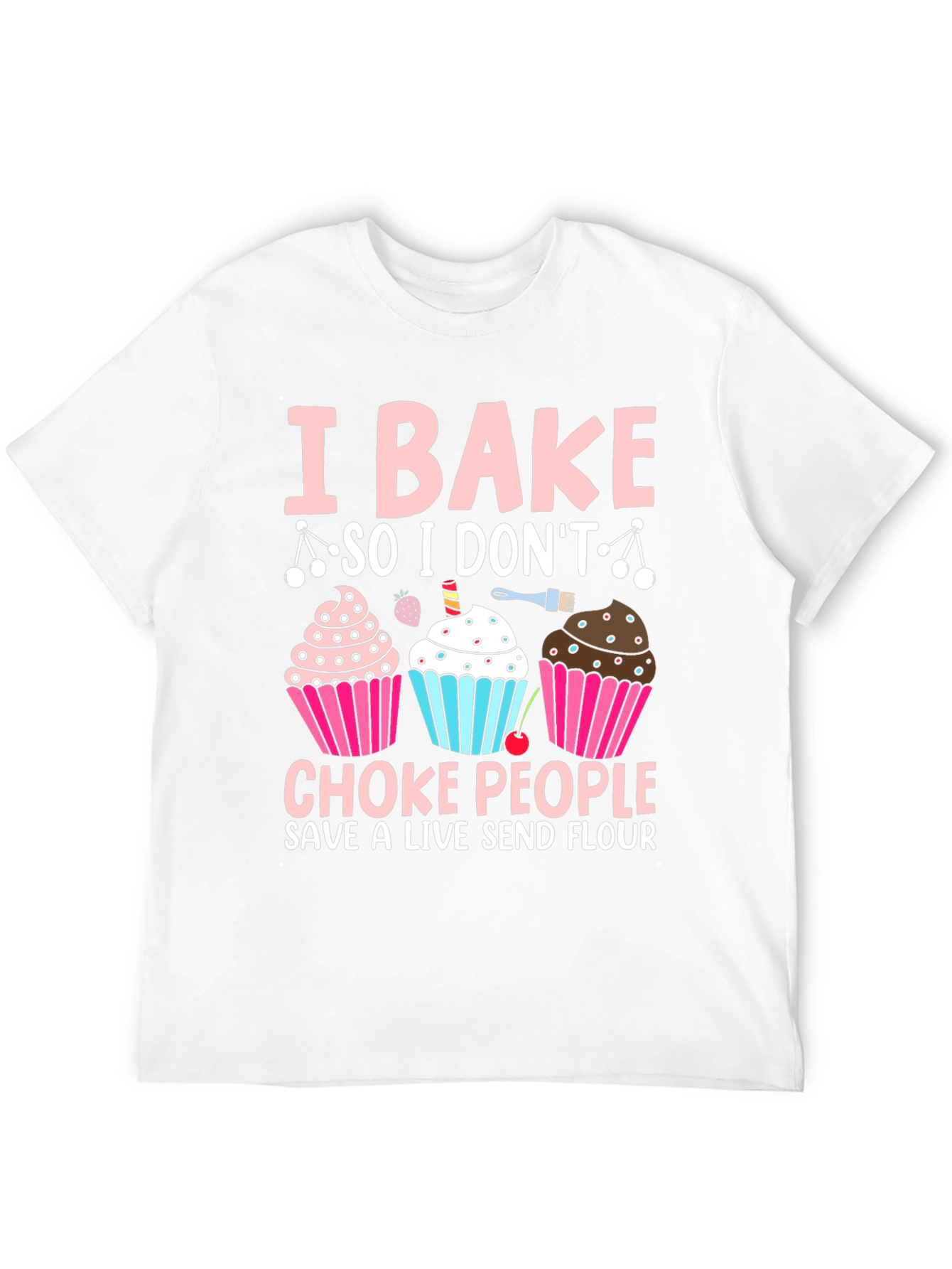 Black I Bake Funny T-Shirt view 12