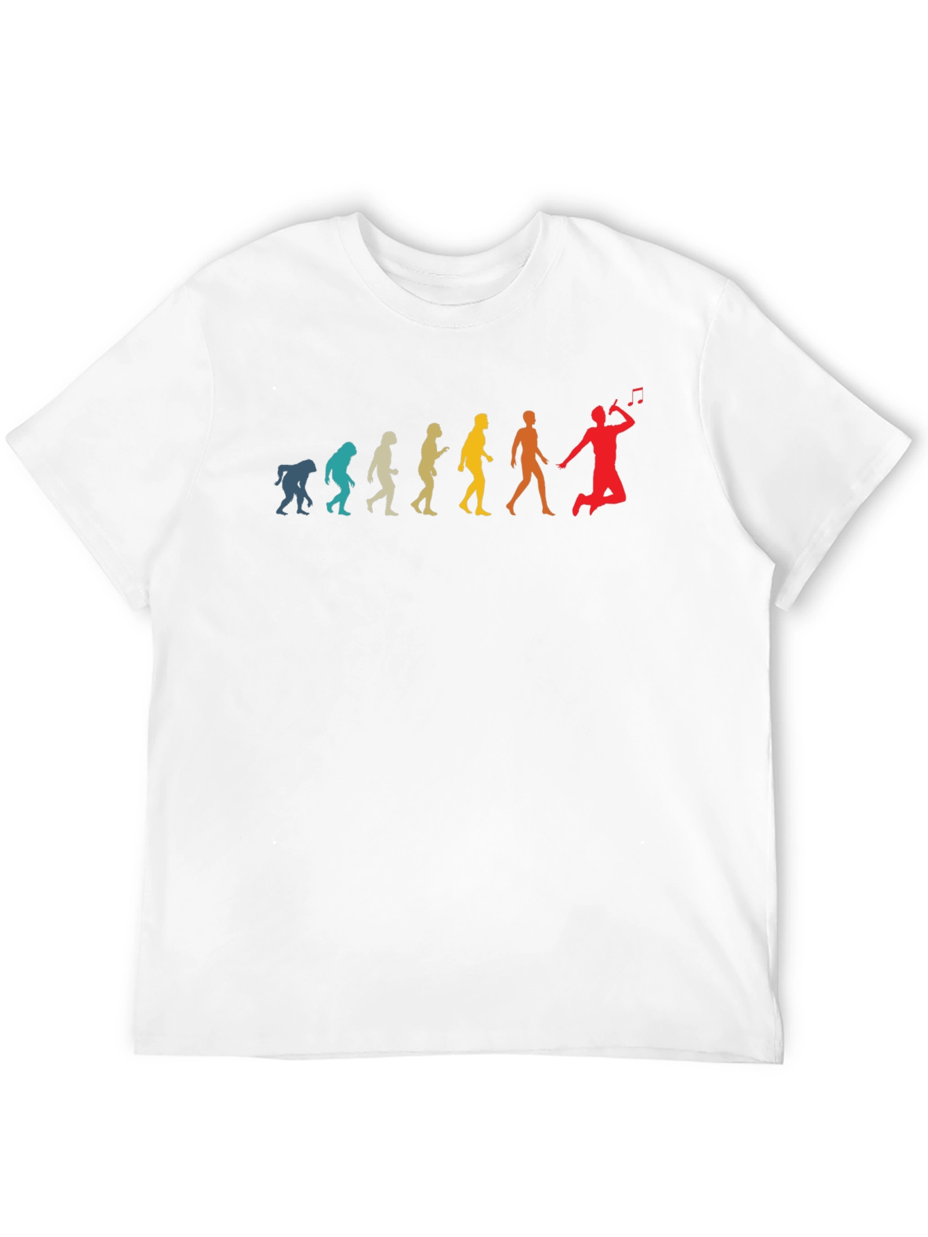 Black Evolution of Music T-Shirt - Black view 12