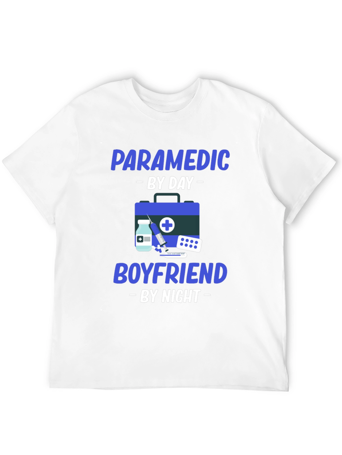 Paramedic By Day Boyfriend By Night Graphic Tee - 12