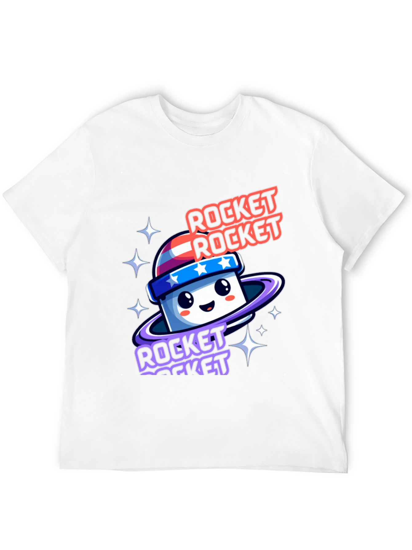 Black Rocket Rocket Cartoon Graphic Tee view 12