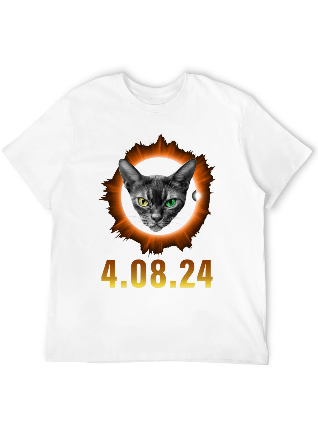 Black Eclipse Cat T-Shirt - April 8, 2024 view 12