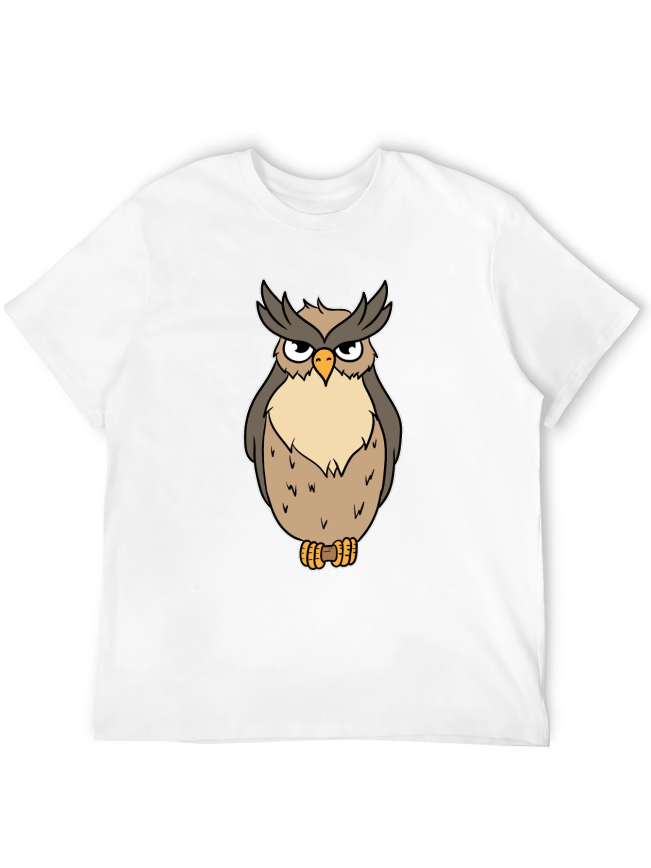 Black Owl Graphic T-Shirt - Men's Black Tee view 12