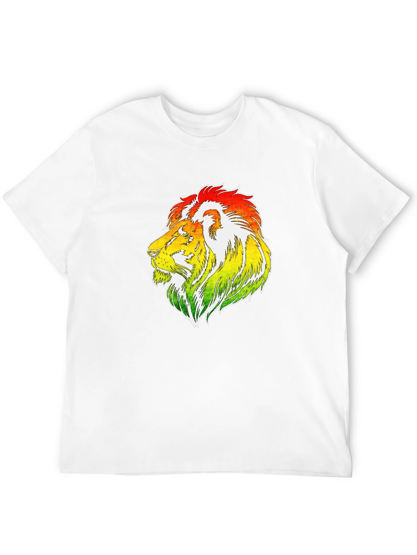 Black Rasta Lion Graphic T-Shirt - Reggae Style view 12