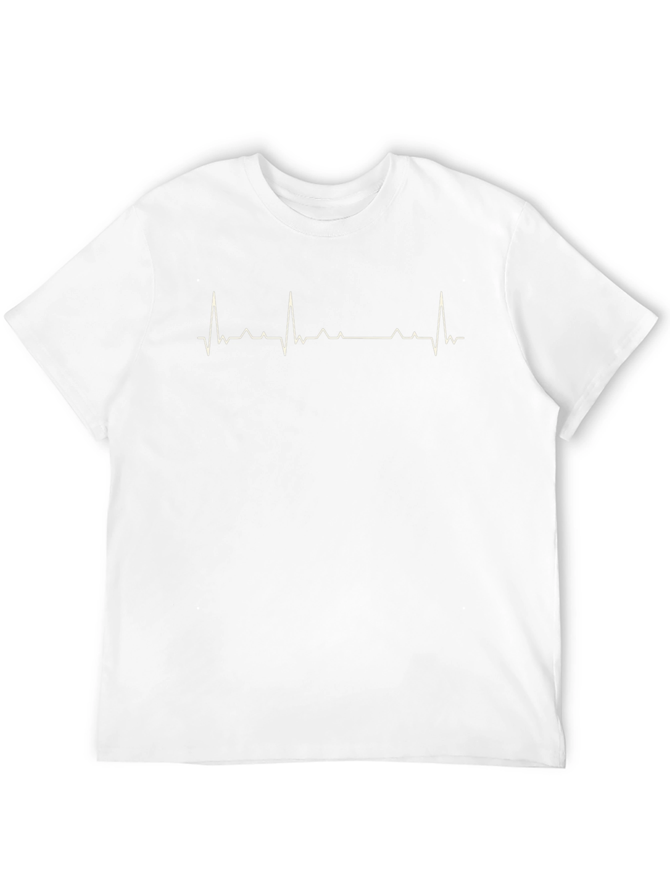 Black Heartbeat Graphic Tee - Black Unisex T-Shirt view 12