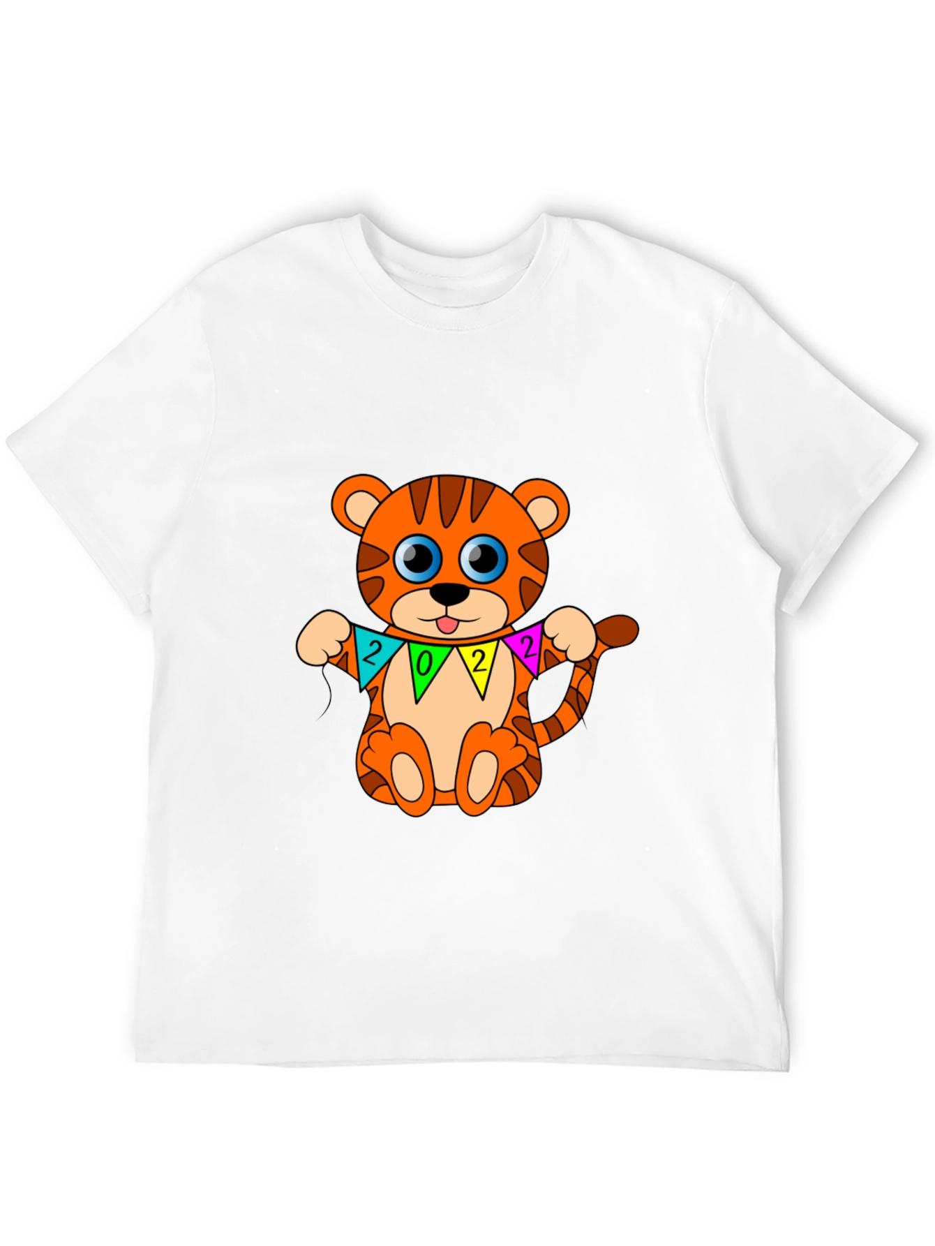 Black Cute Tiger 2022 T-Shirt view 12