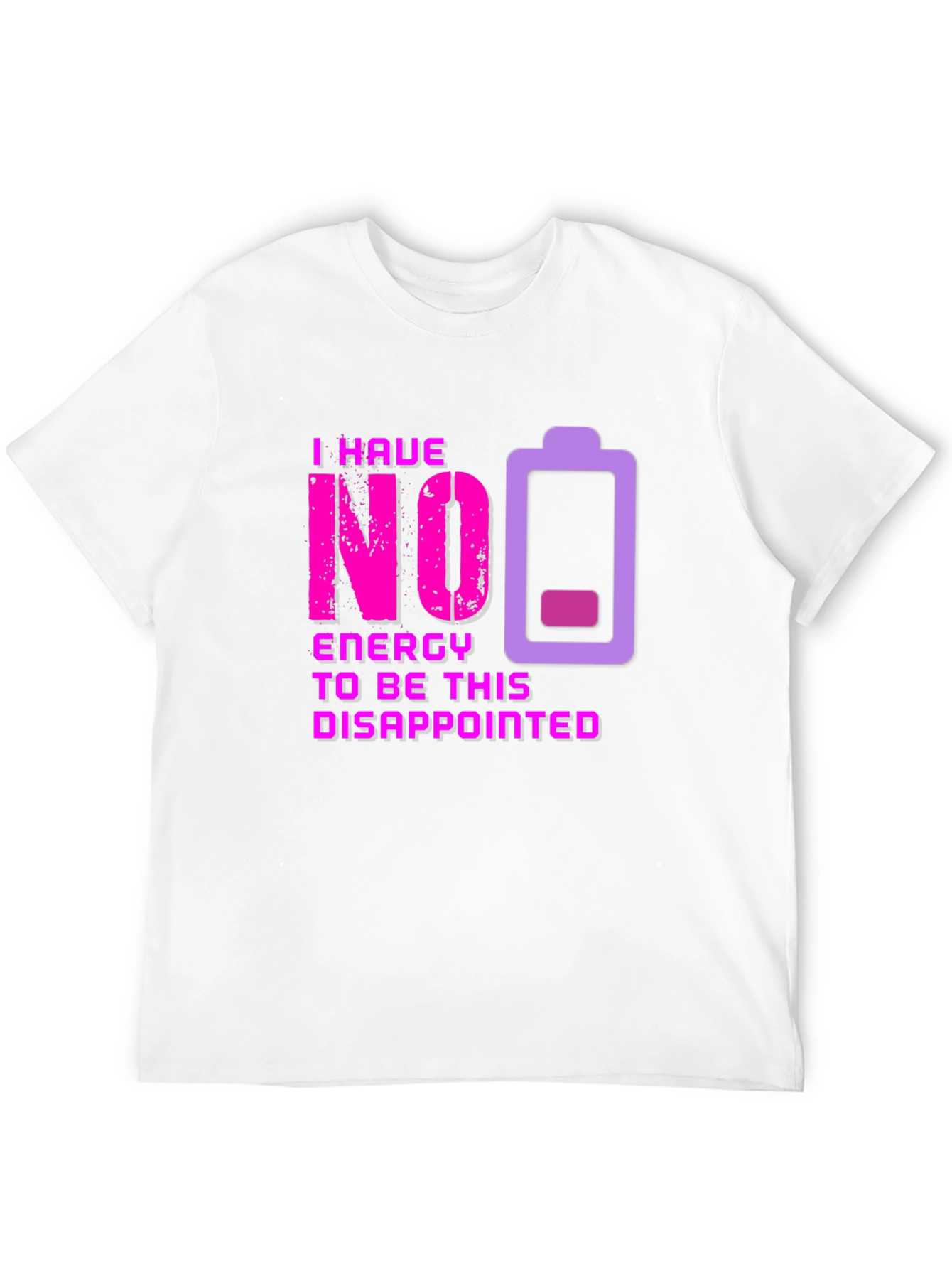 Black No Energy Disappointed Graphic Tee view 12