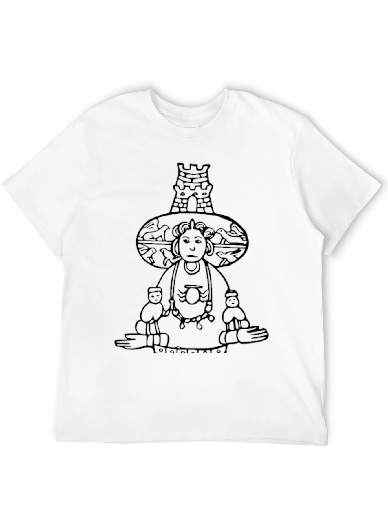 Black Graphic Print Black T-Shirt view 12