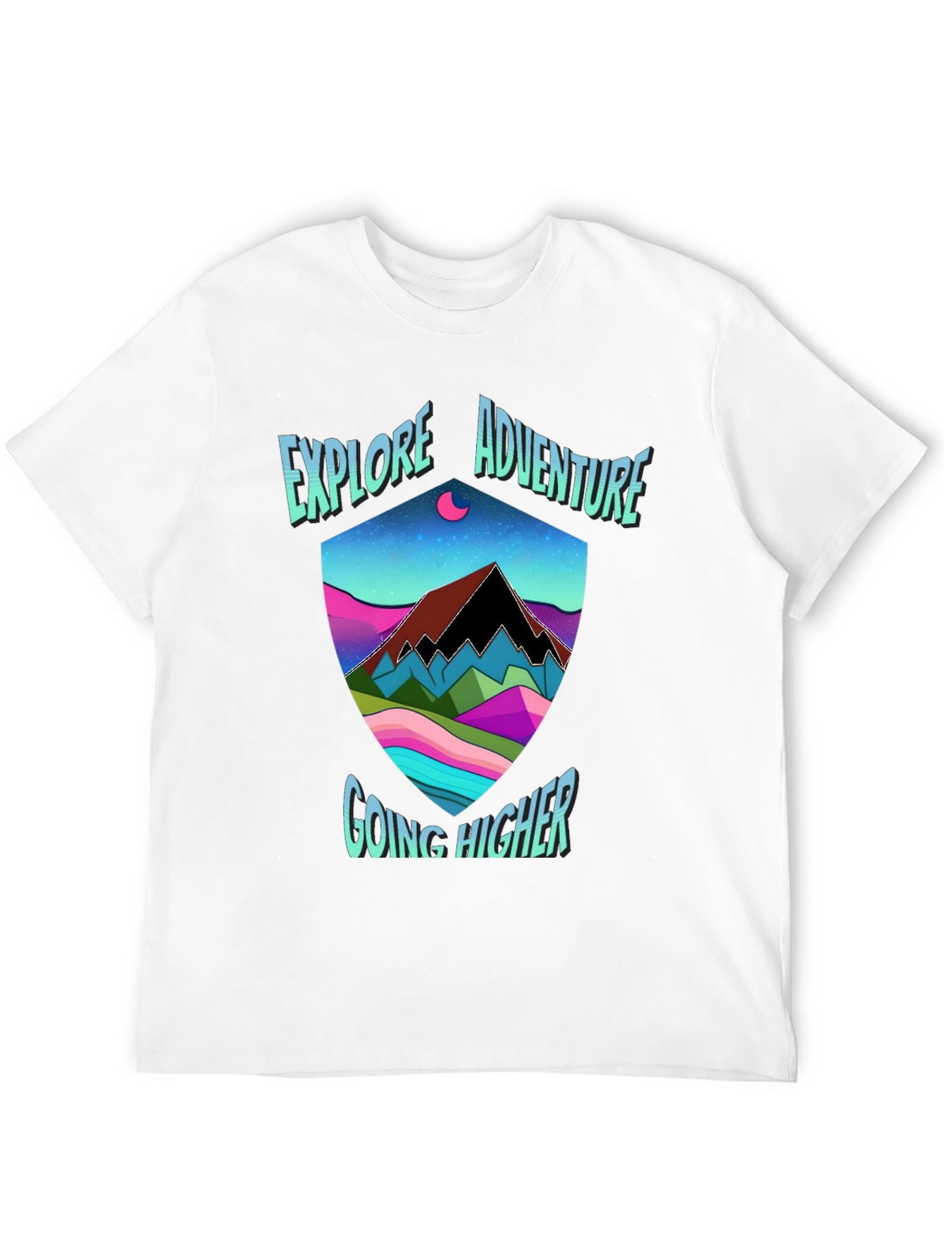 Black Explore Adventure Graphic Tee view 12