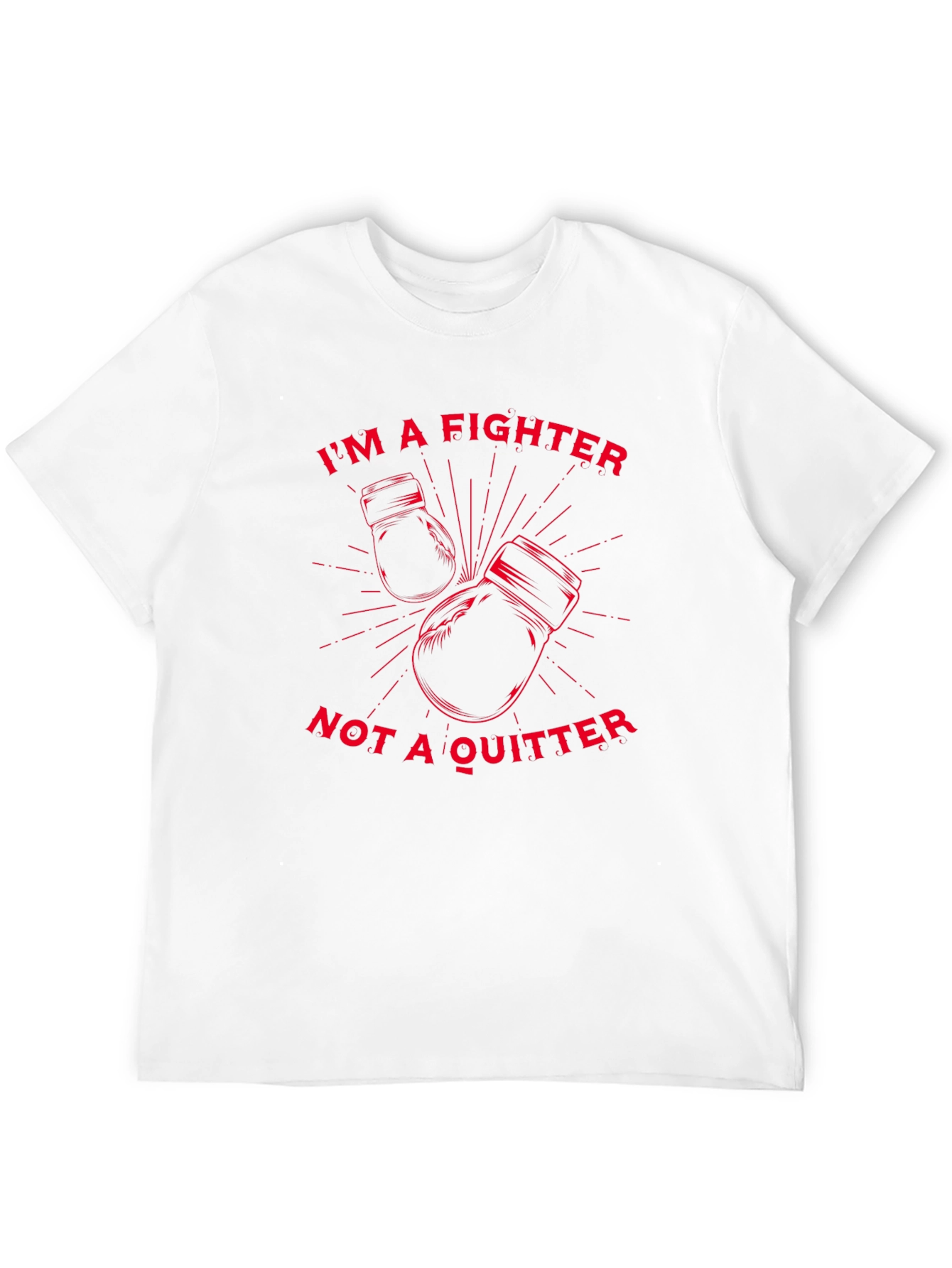 Black Fighter Graphic Tee - Motivational Boxing T-Shirt view 12